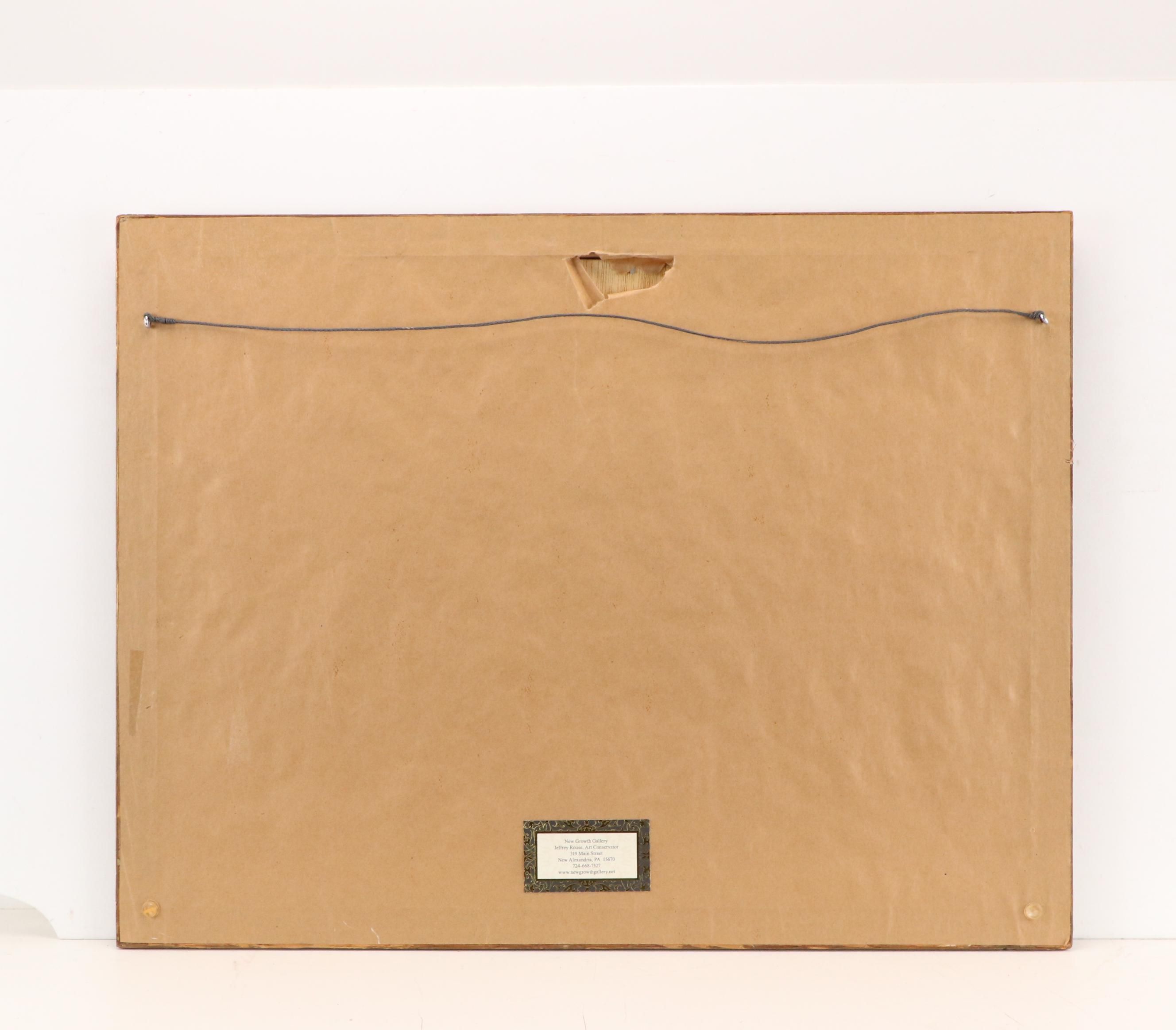 Alpine Lake Landscape Oil Painting, Late 19th Century