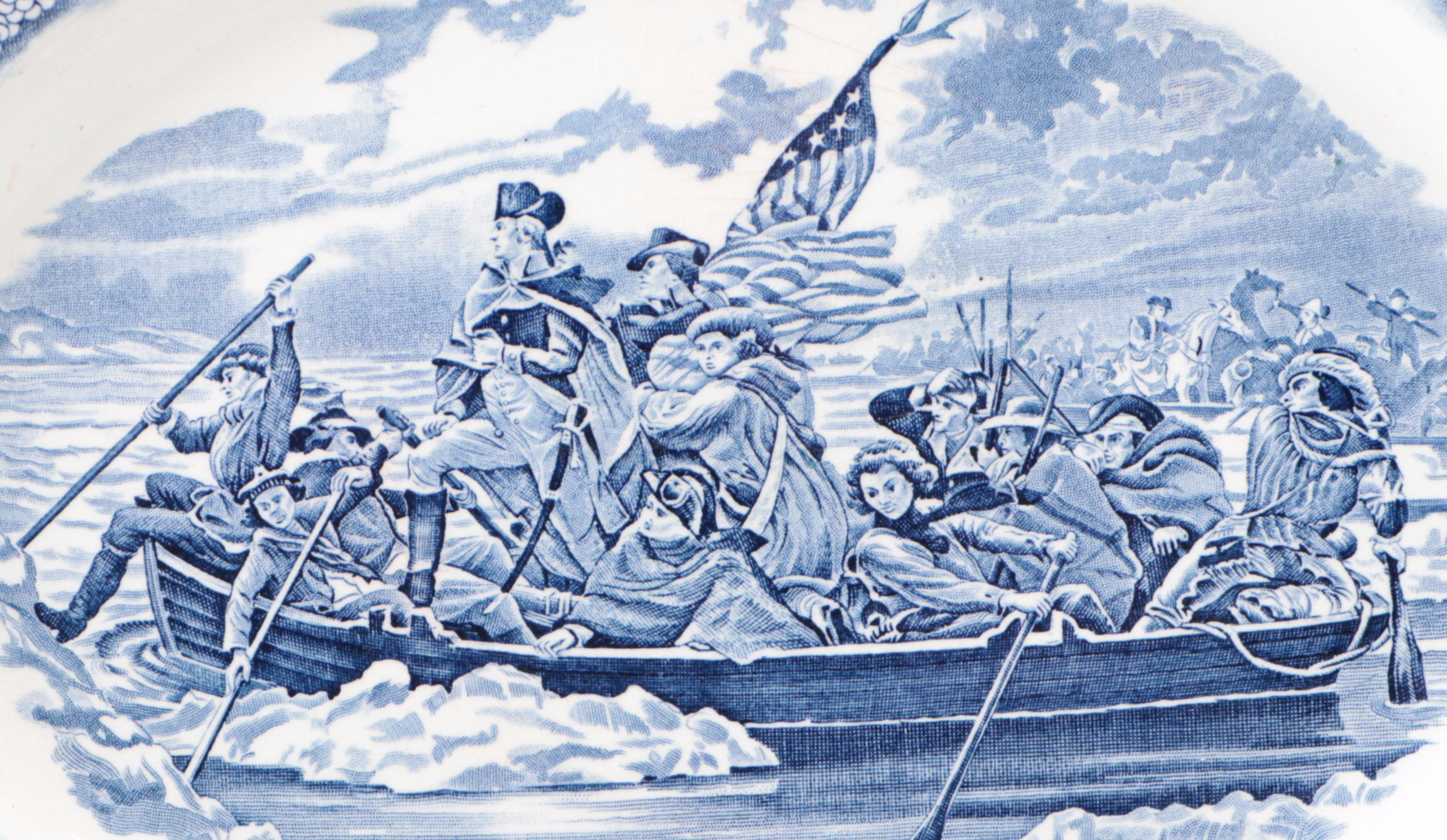 English Staffordshire "Liberty Blue" Ironstone Transferware and Others