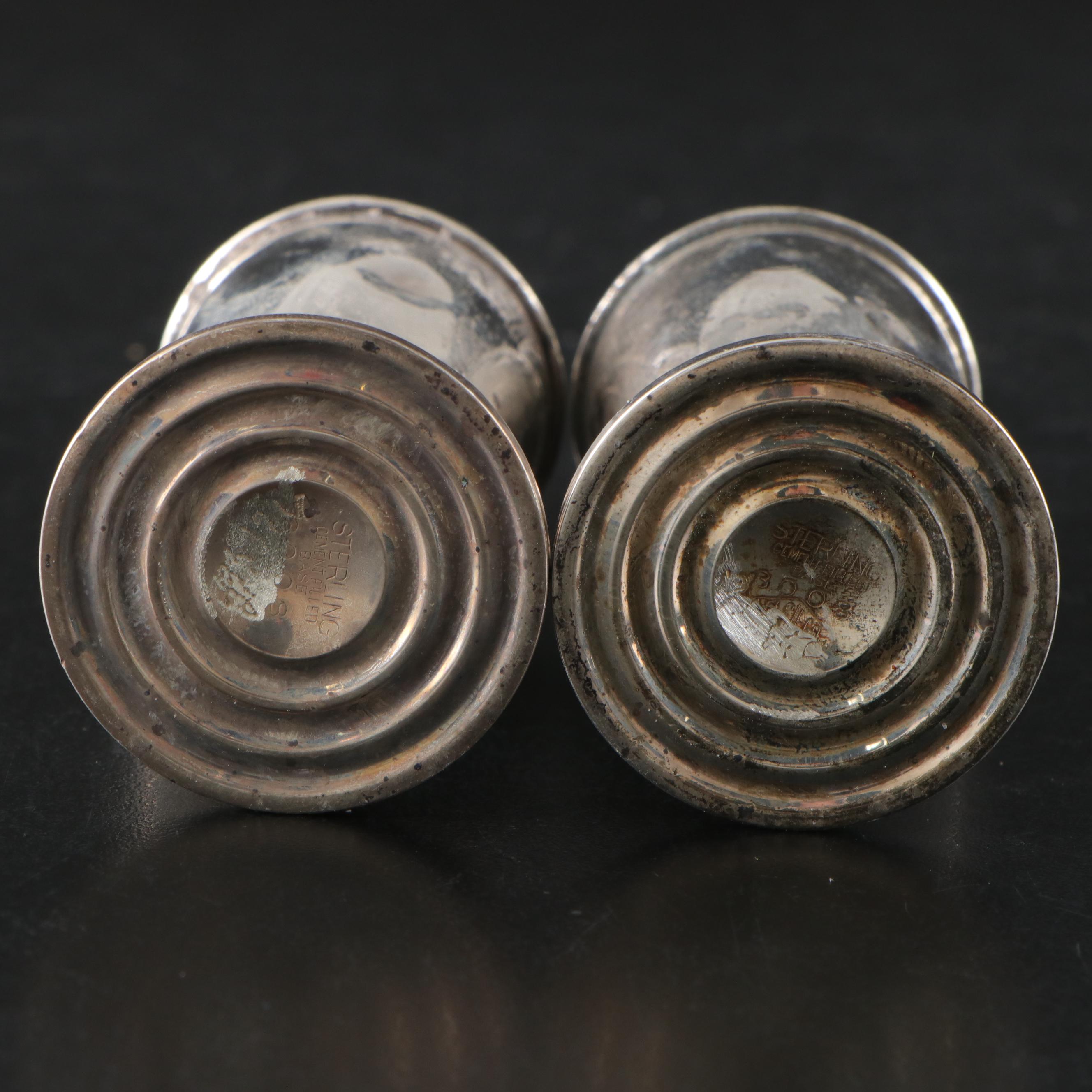 Towle Sterling Silver Candlesticks with Sterling Silver Shakers and More