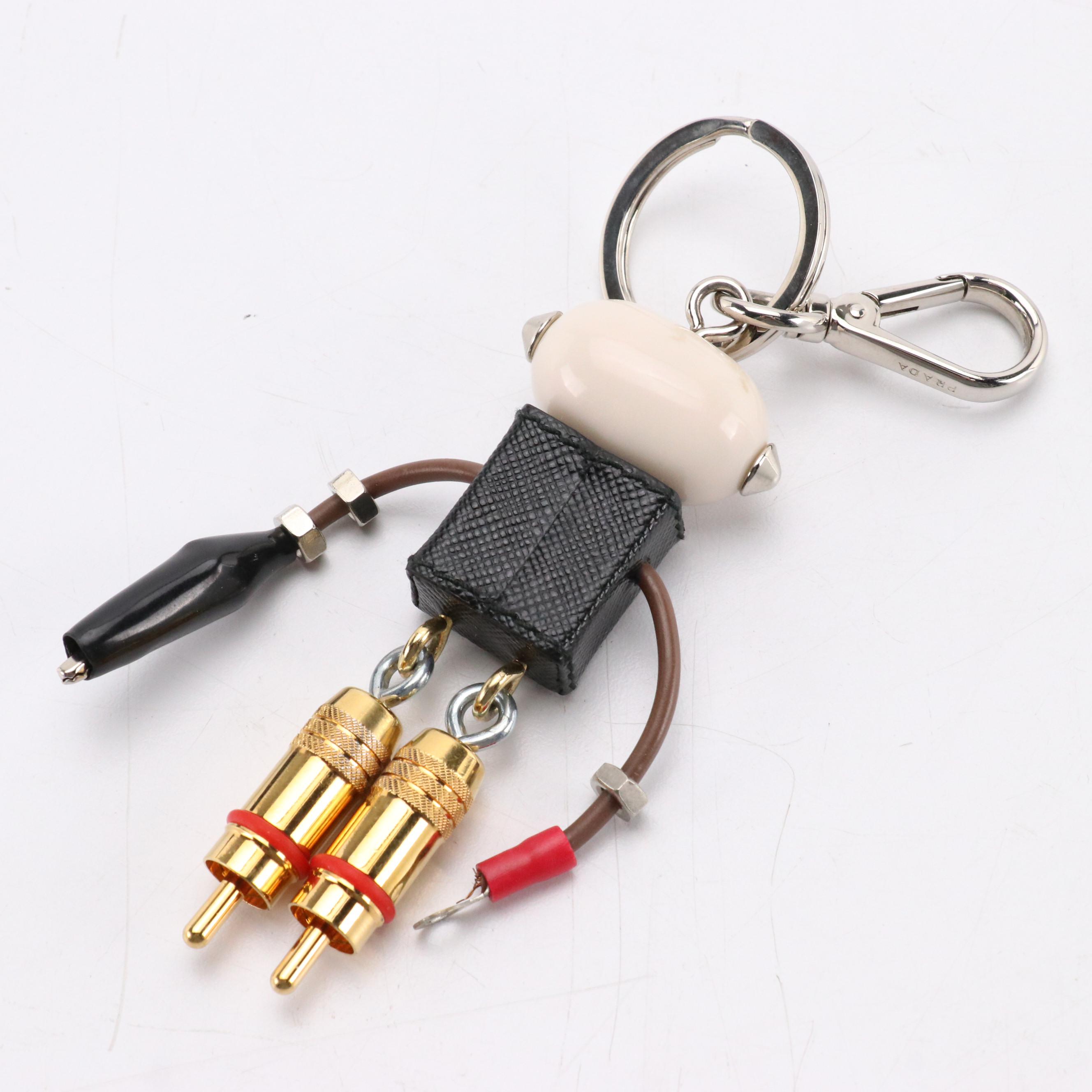 Prada Edward Robot Key Chain/Bag Charm