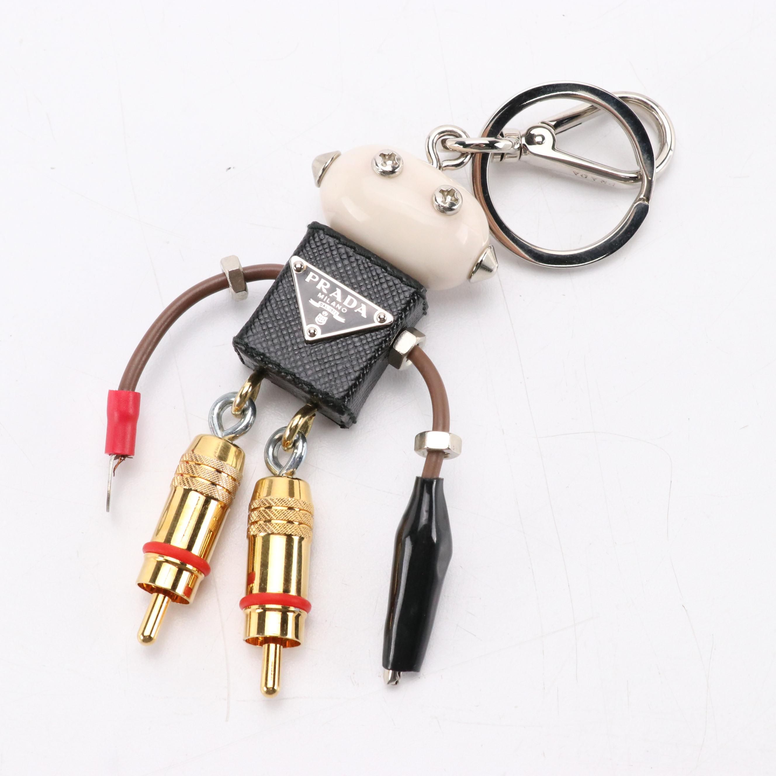 Prada Edward Robot Key Chain/Bag Charm