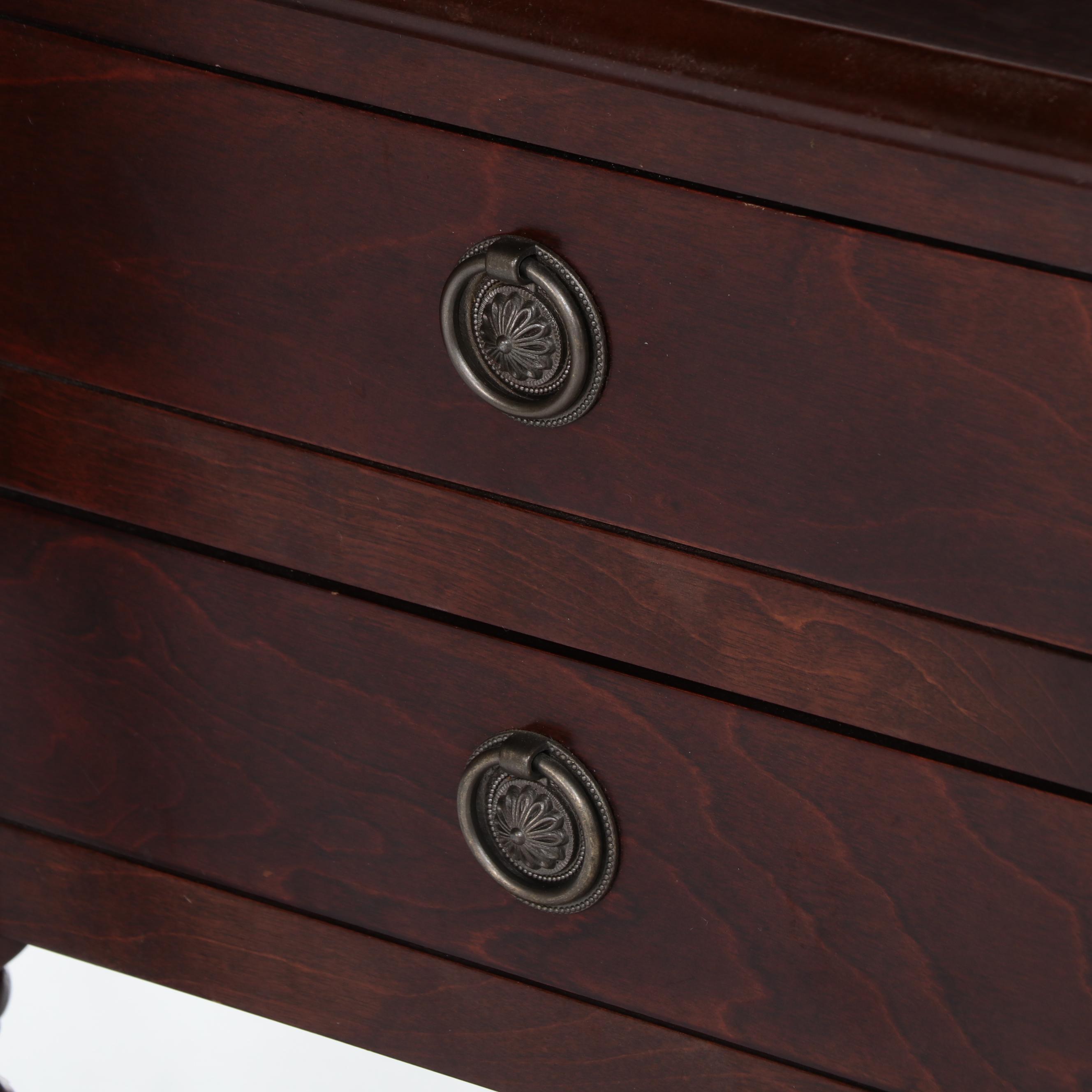 Pair of Bombay Company Federal Style Mahogany Nightstands