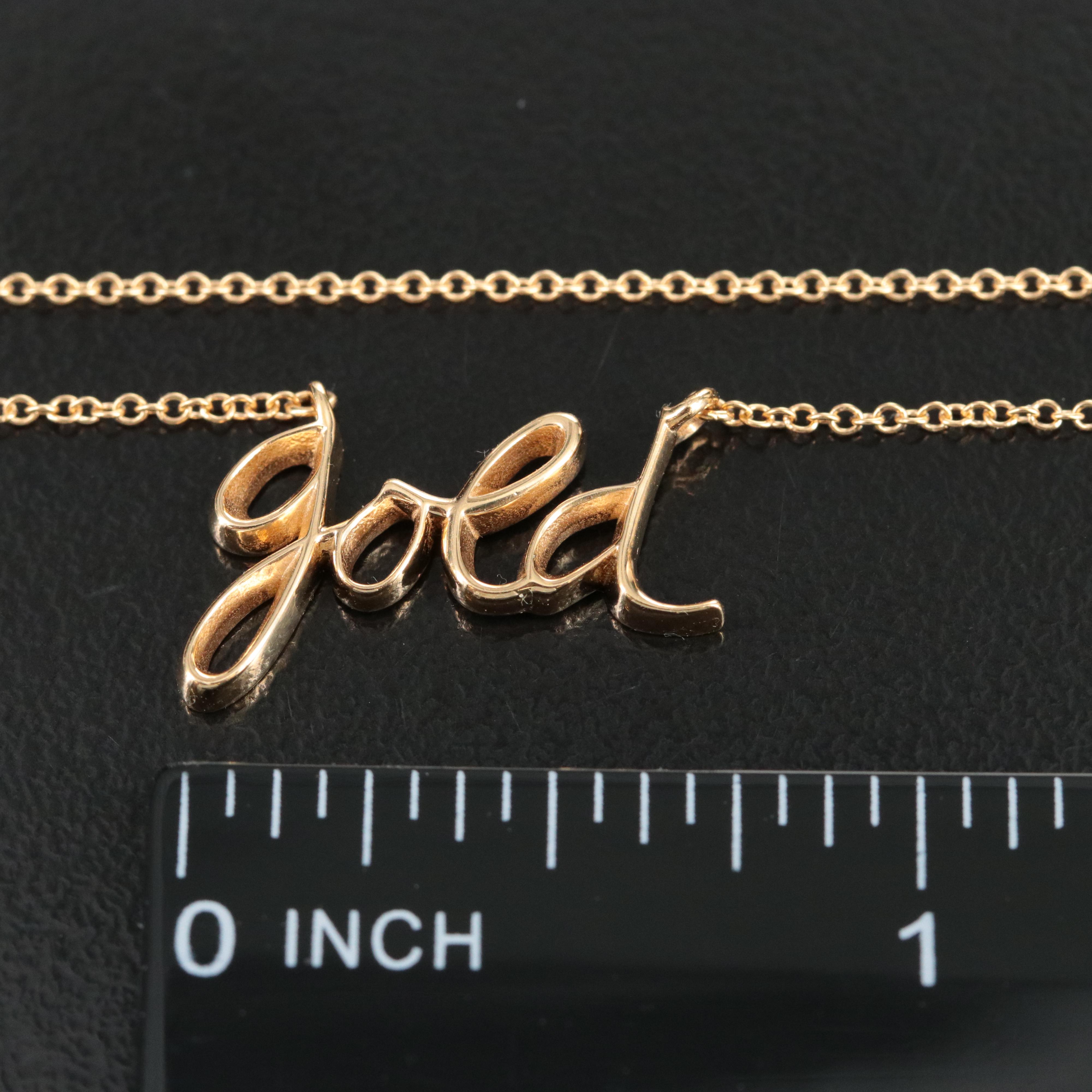 Paloma Picasso for Tiffany & Co. "Gold" 18K Necklace