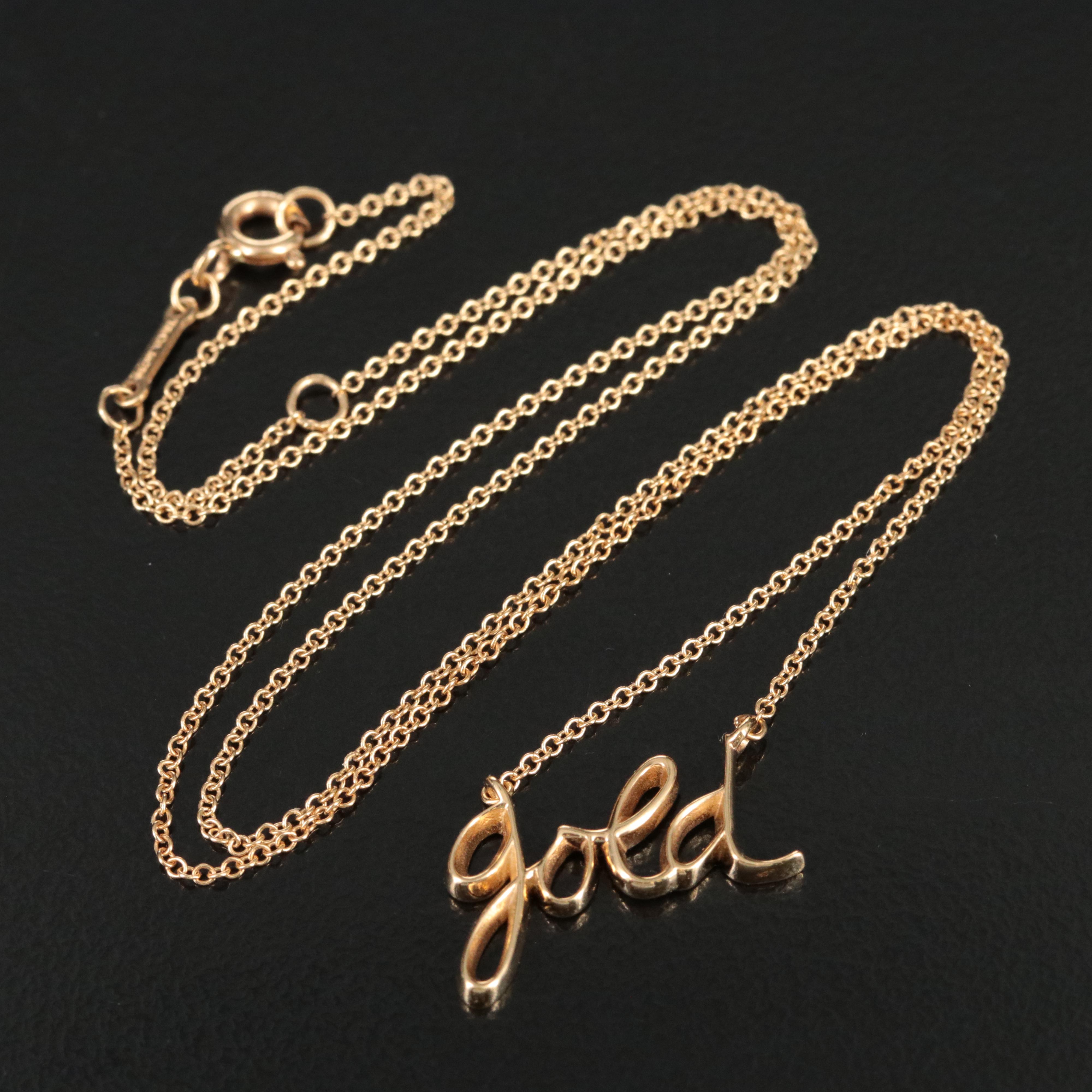 Paloma Picasso for Tiffany & Co. "Gold" 18K Necklace