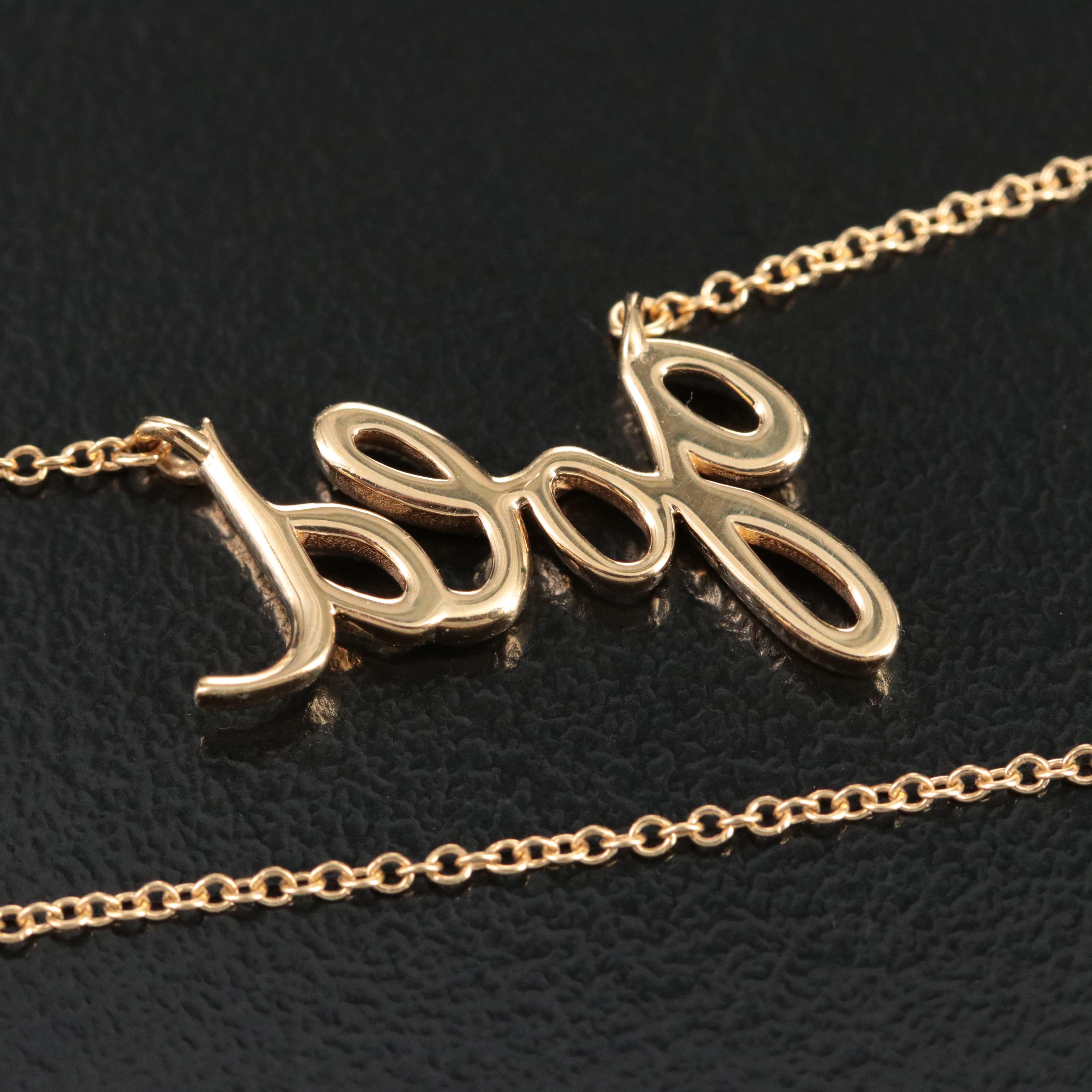 Paloma Picasso for Tiffany & Co. "Gold" 18K Necklace