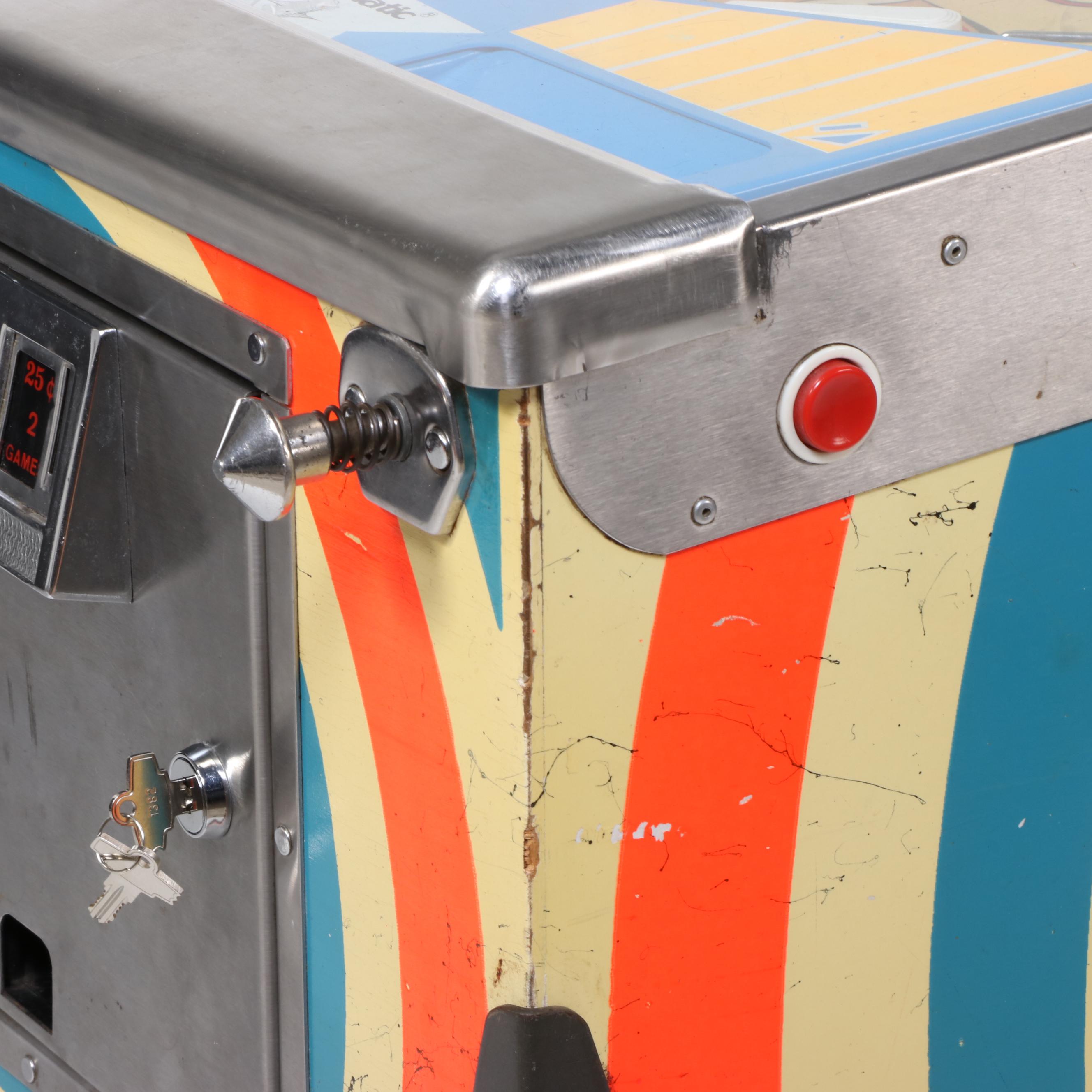 Playmatic Space Gambler Four-Player Pinball Arcade Machine, Late 20th Century