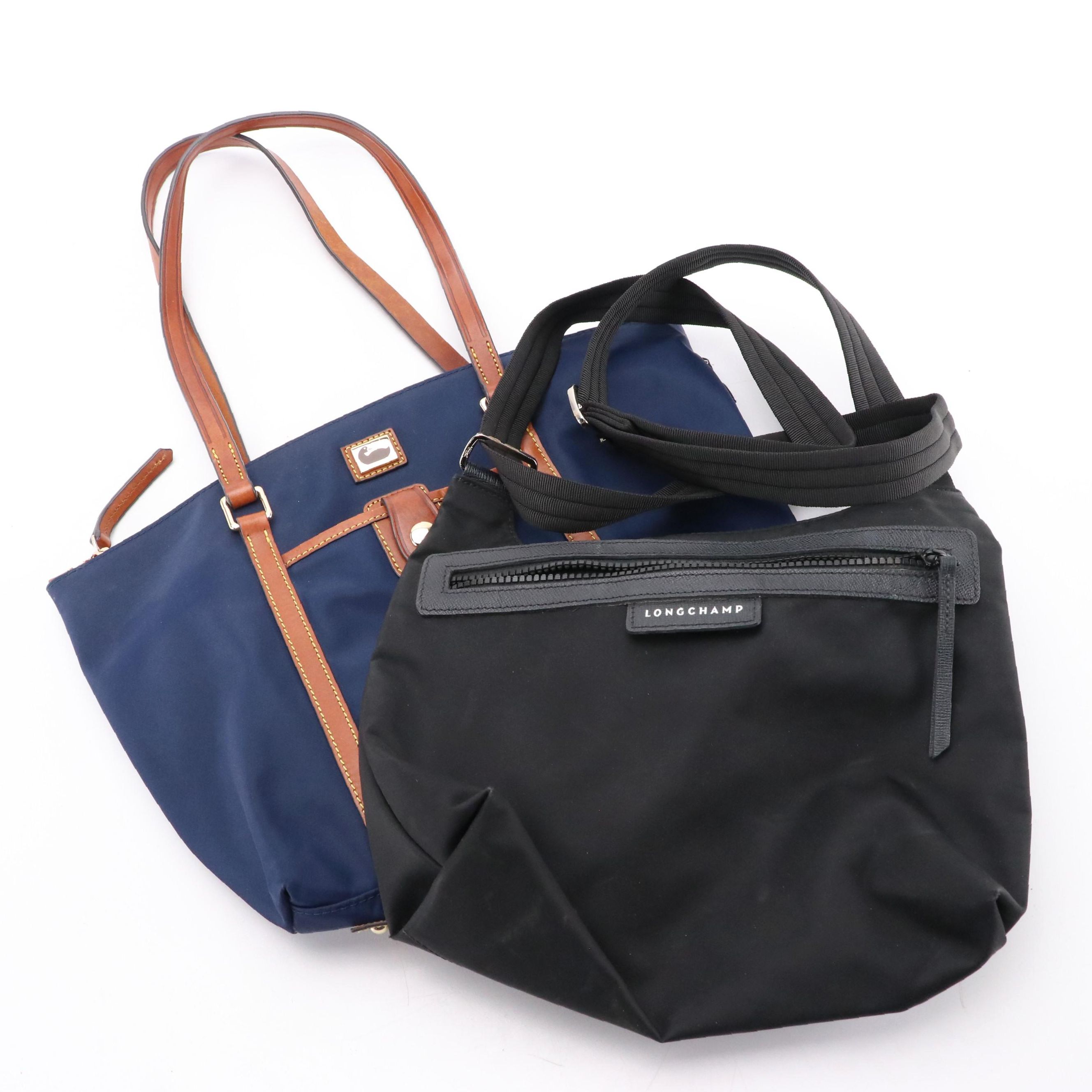 Longchamp Le Pliage Neo Flat Crossbody with Dooney & Bourke Camden Tote