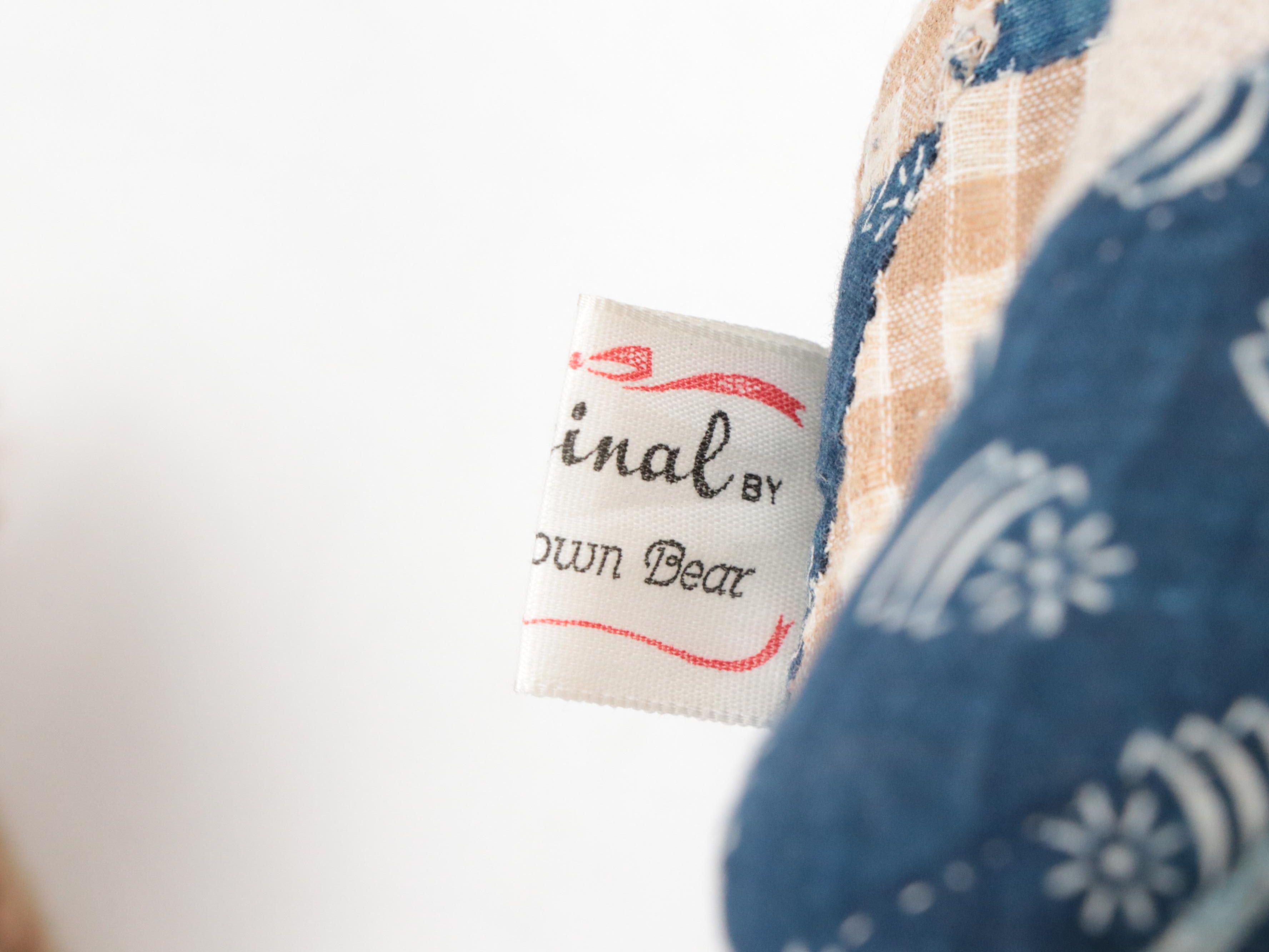 Little Brown Bear with Other Stitched and Stuffed Bears, Vintage