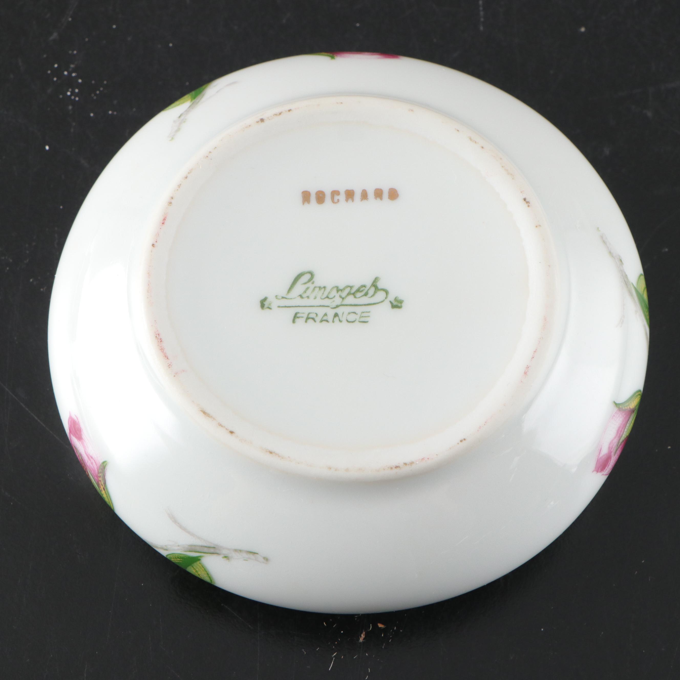 Japanese Porcelain Cherub Figures and Vanity Trays with Limoges Jar and More