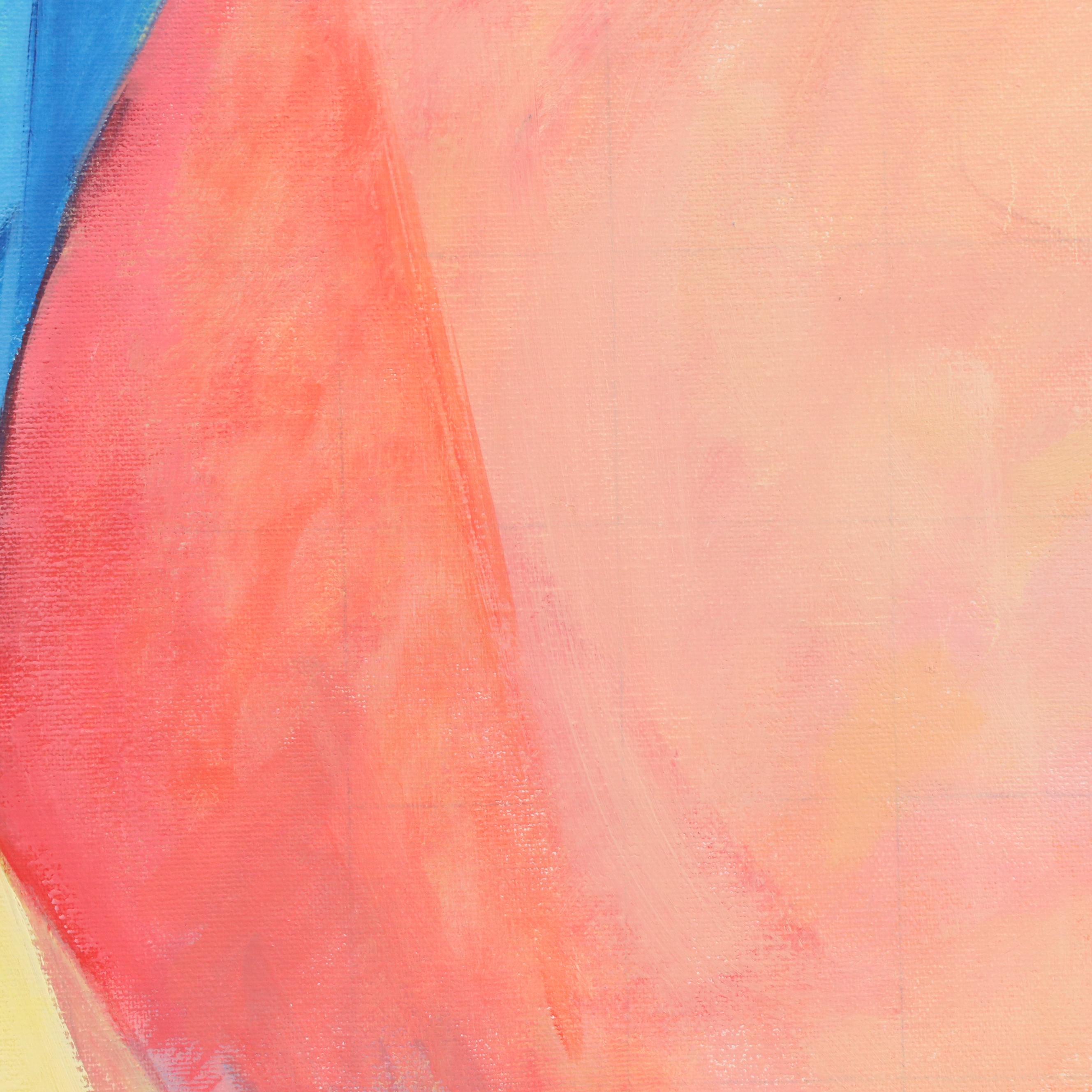 Roslyn C. Bliss Abstract Acrylic Painting, Late 20th Century