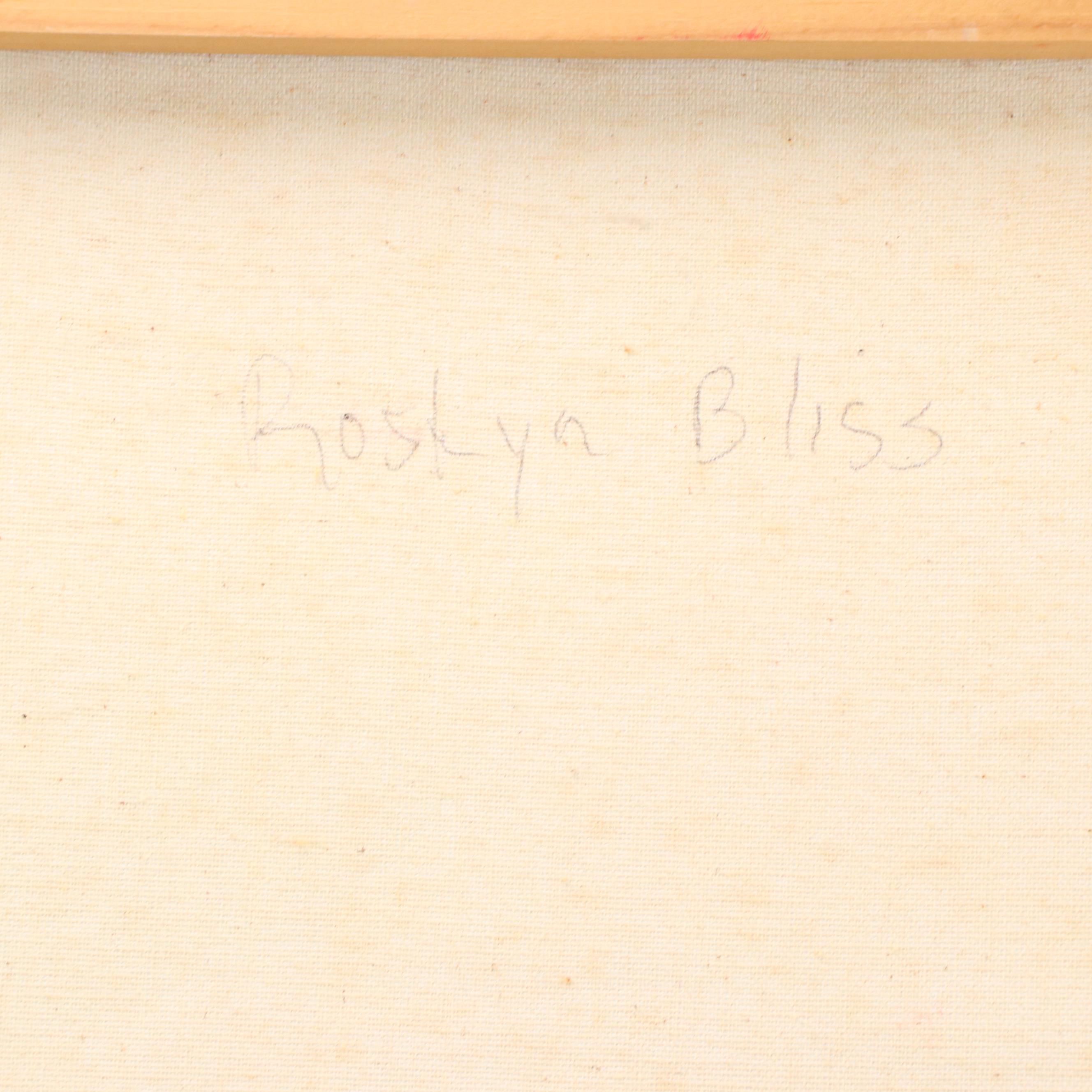 Roslyn C. Bliss Abstract Acrylic Painting, Late 20th Century