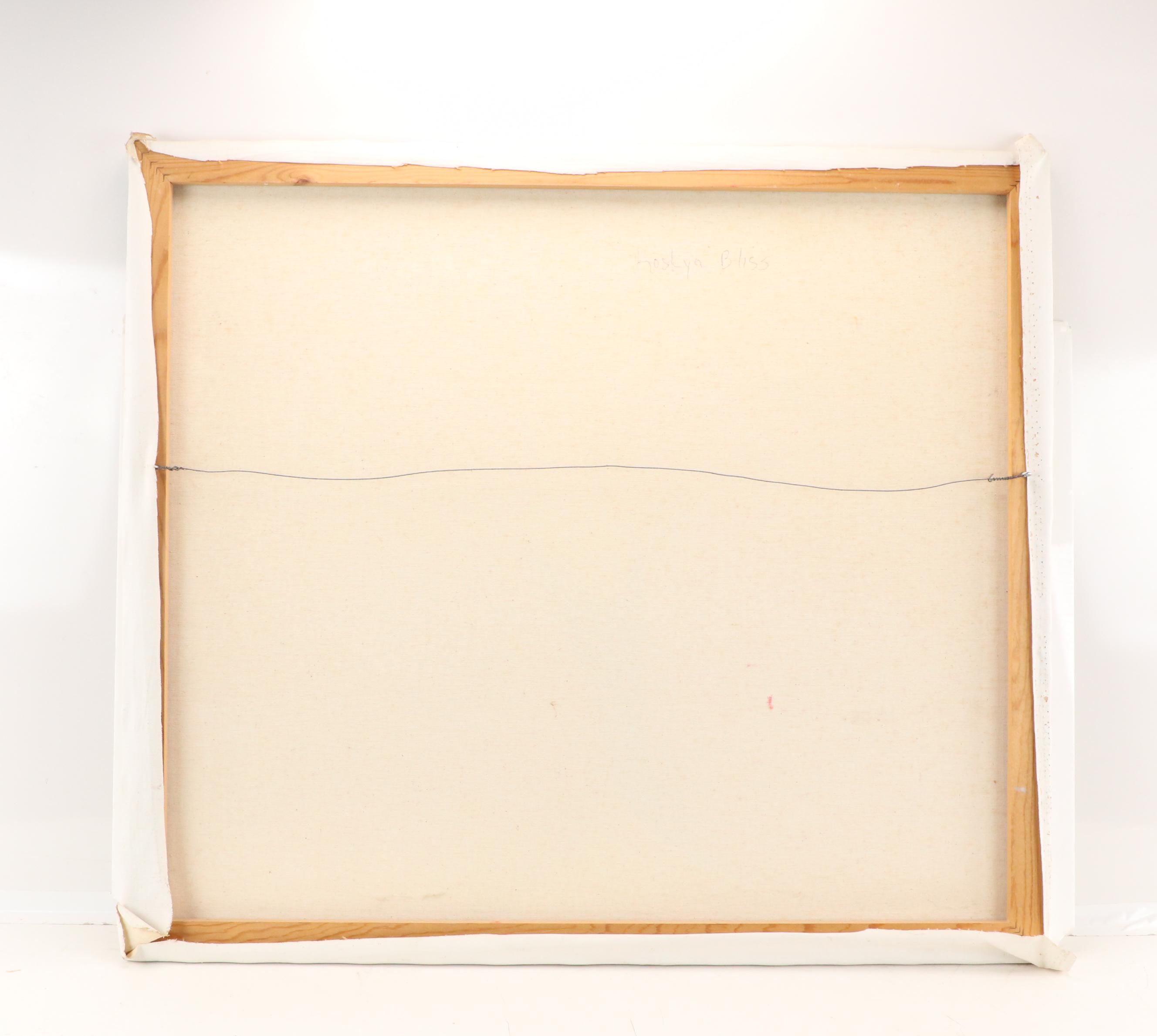 Roslyn C. Bliss Abstract Acrylic Painting, Late 20th Century