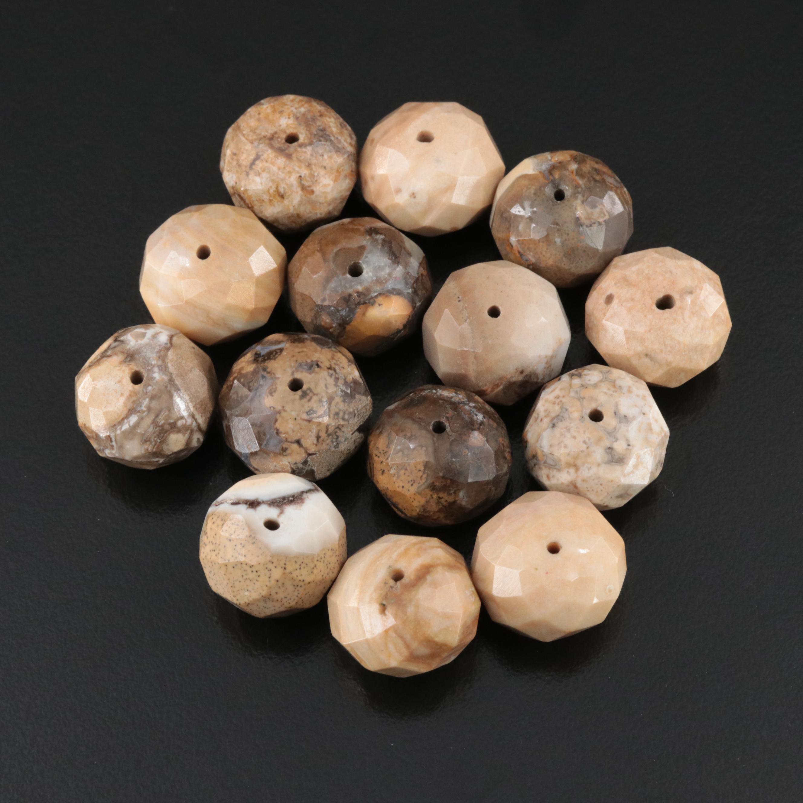 Loose Jasper and Agate Beads