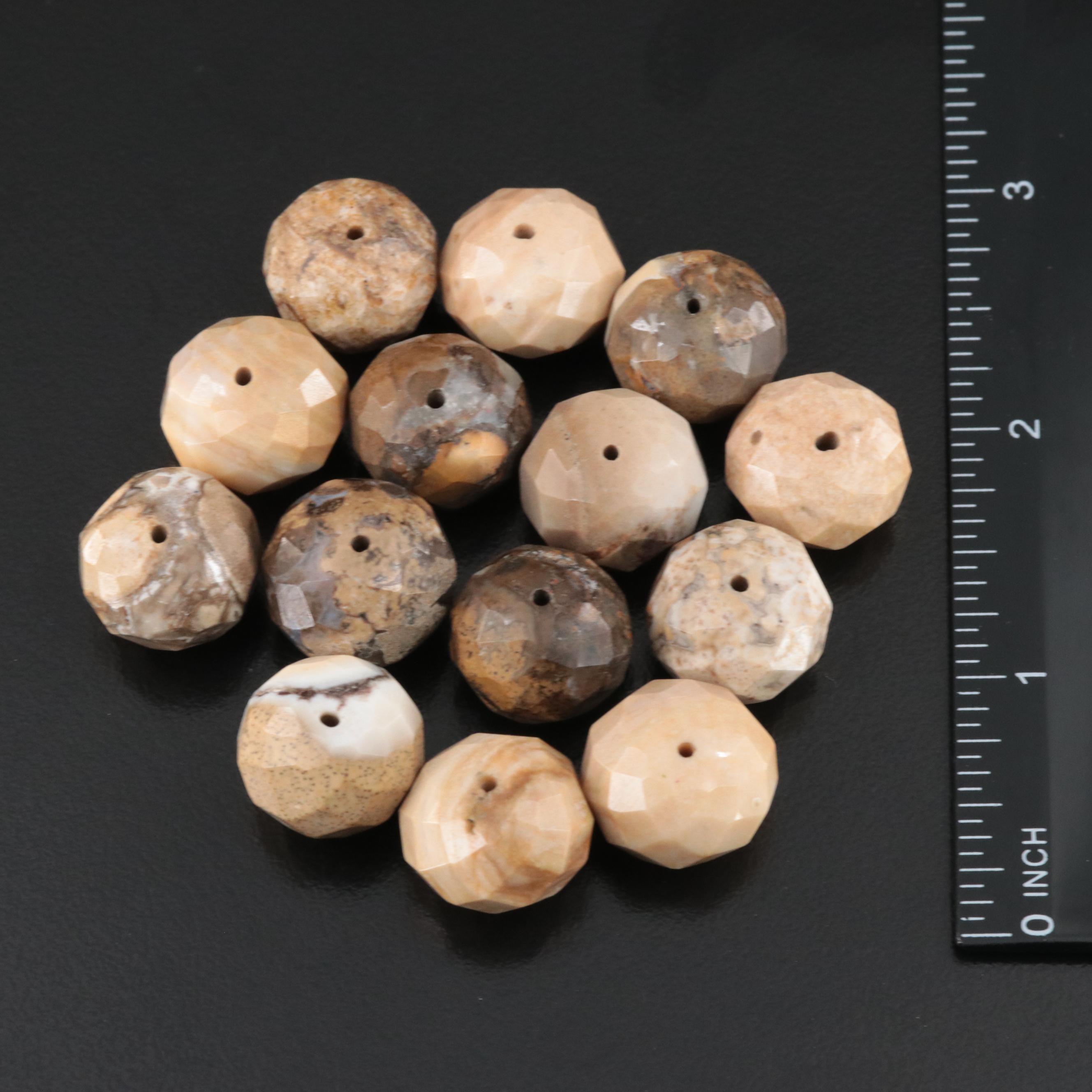 Loose Jasper and Agate Beads