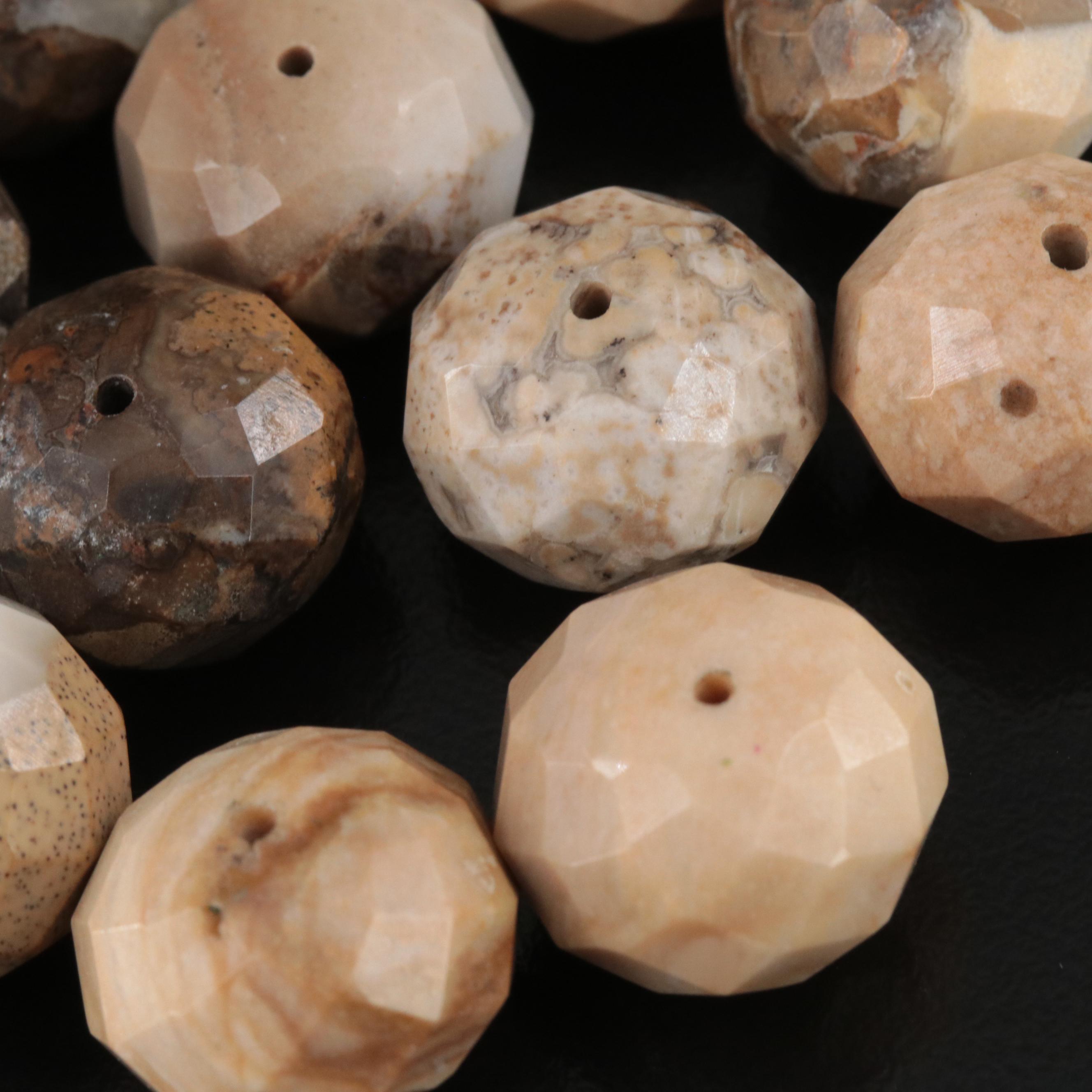 Loose Jasper and Agate Beads