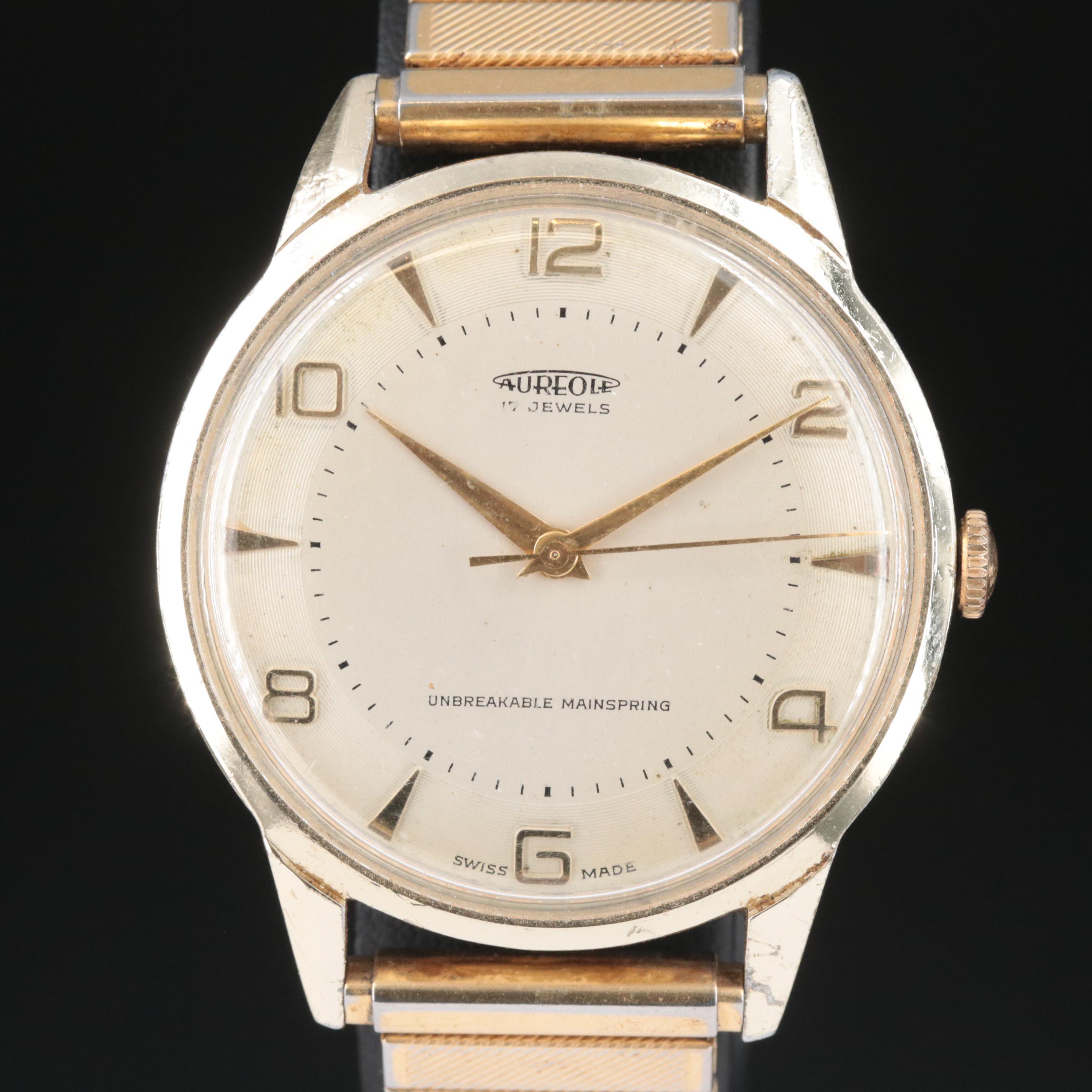 Aureole watch 17 jewels clearance