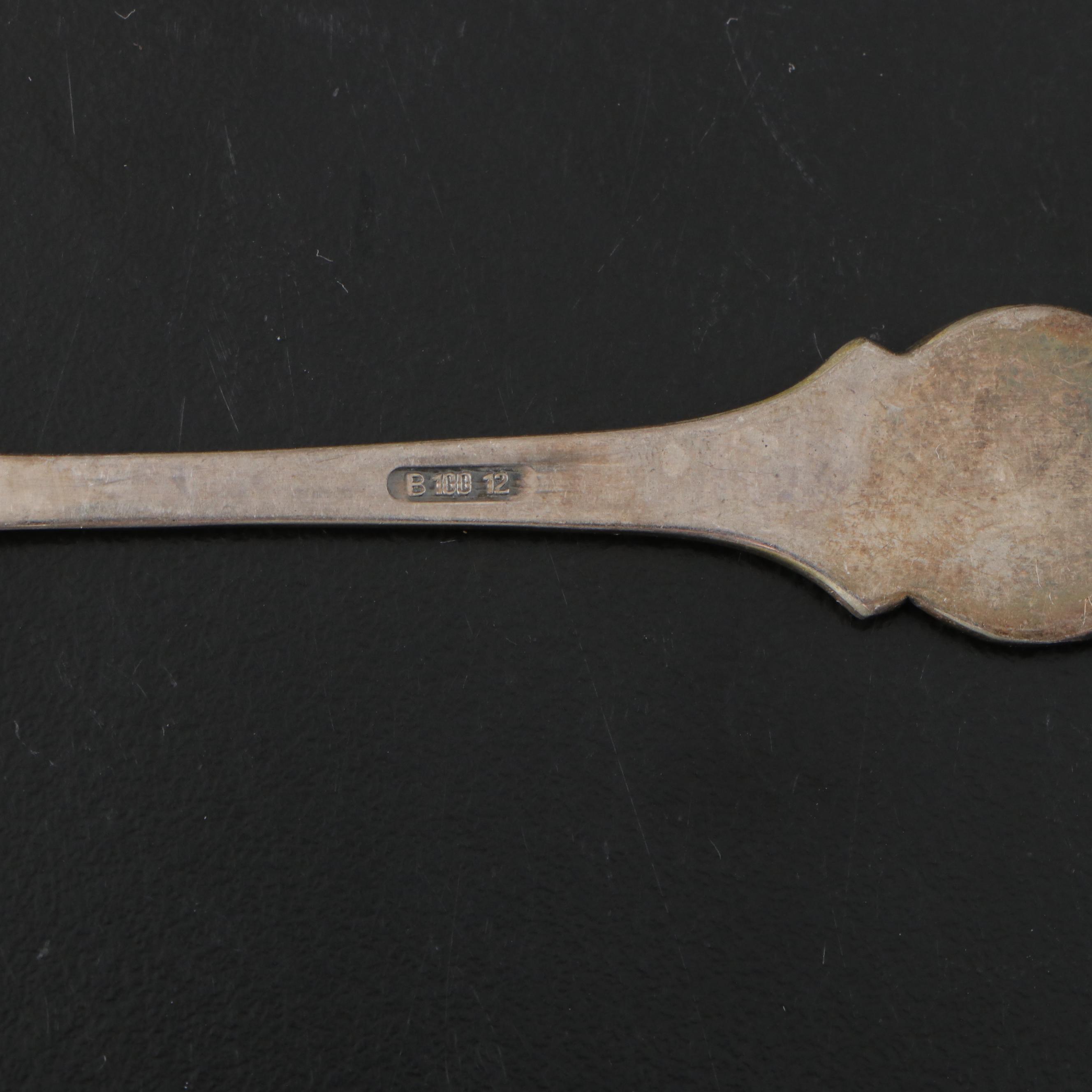 Swiss Rolex Bucherer Silver Plate and Other Metal Souvenir Spoons