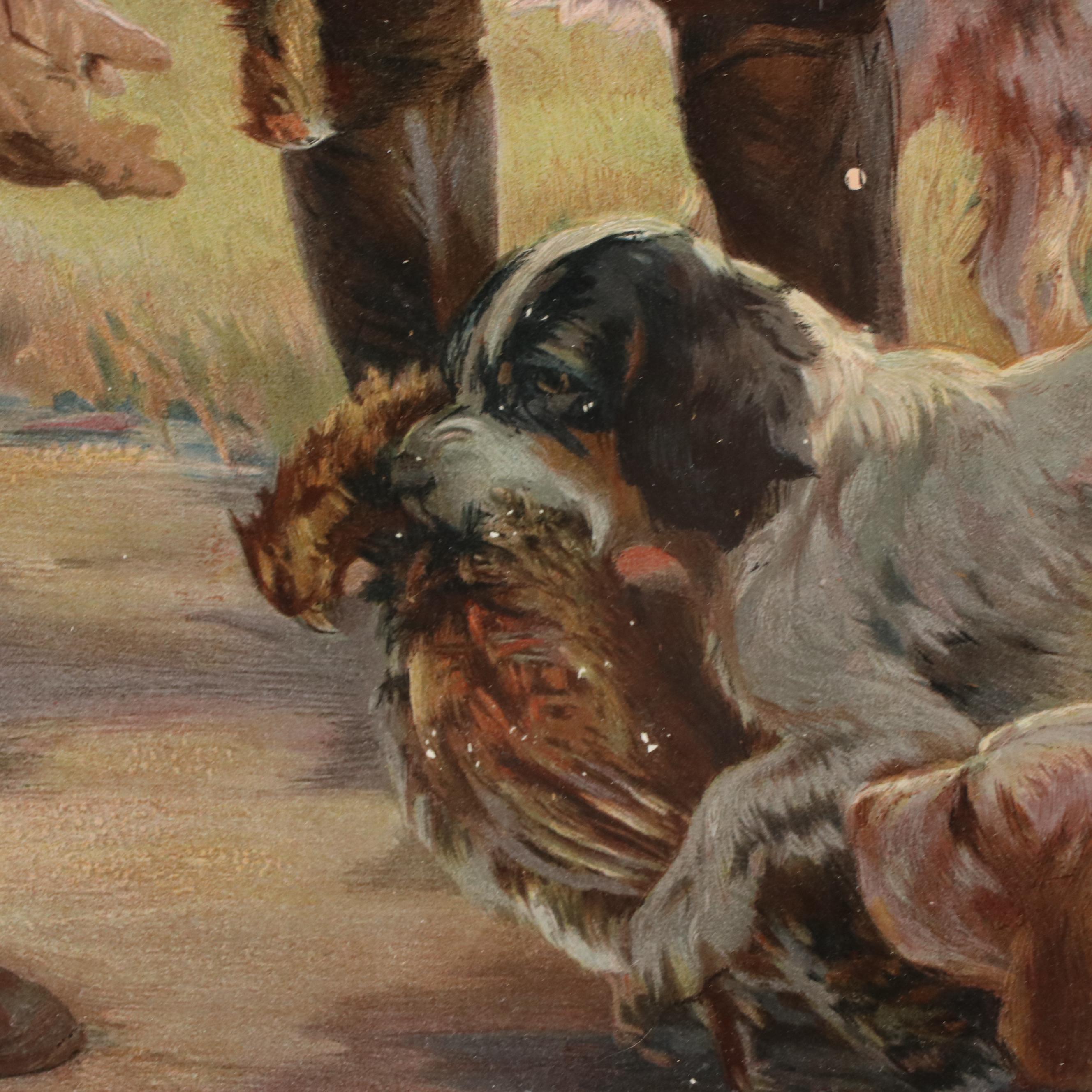 Chromolithograph After Edmund H. Osthaus "Return of the Hunters"