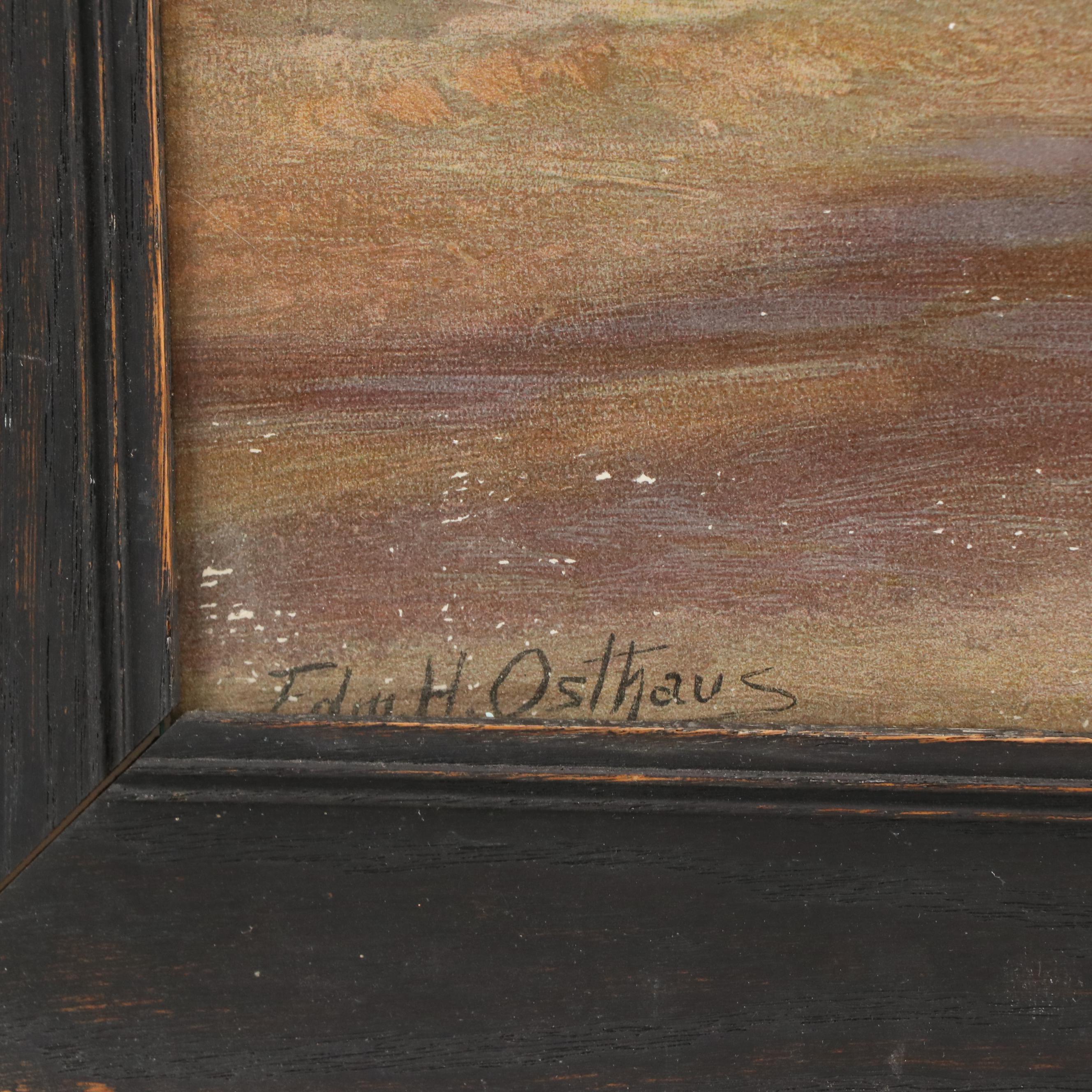 Chromolithograph After Edmund H. Osthaus "Return of the Hunters"