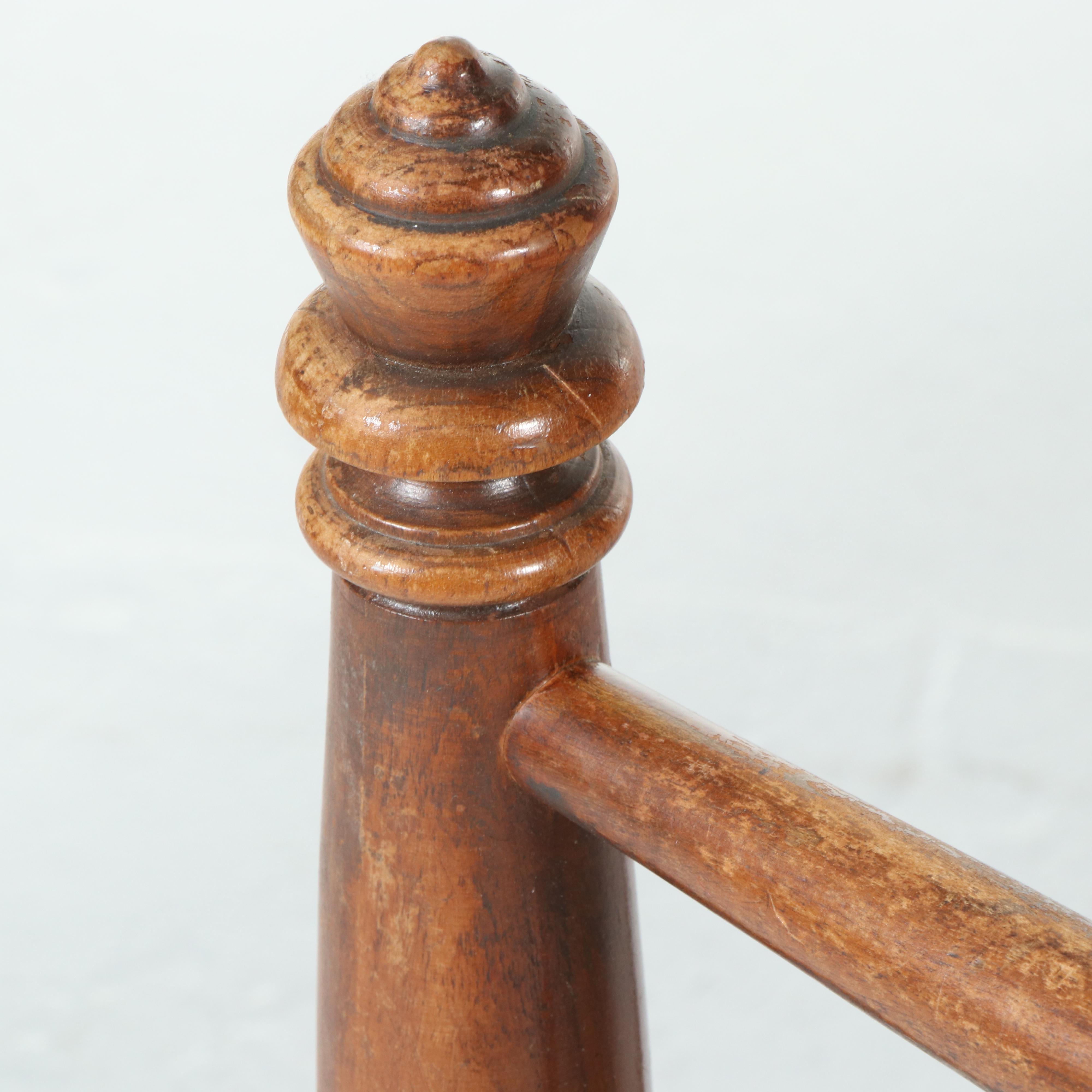 American Colonial Style Cherrywood Twin Size Bed Frame, Mid to Late 20th Century