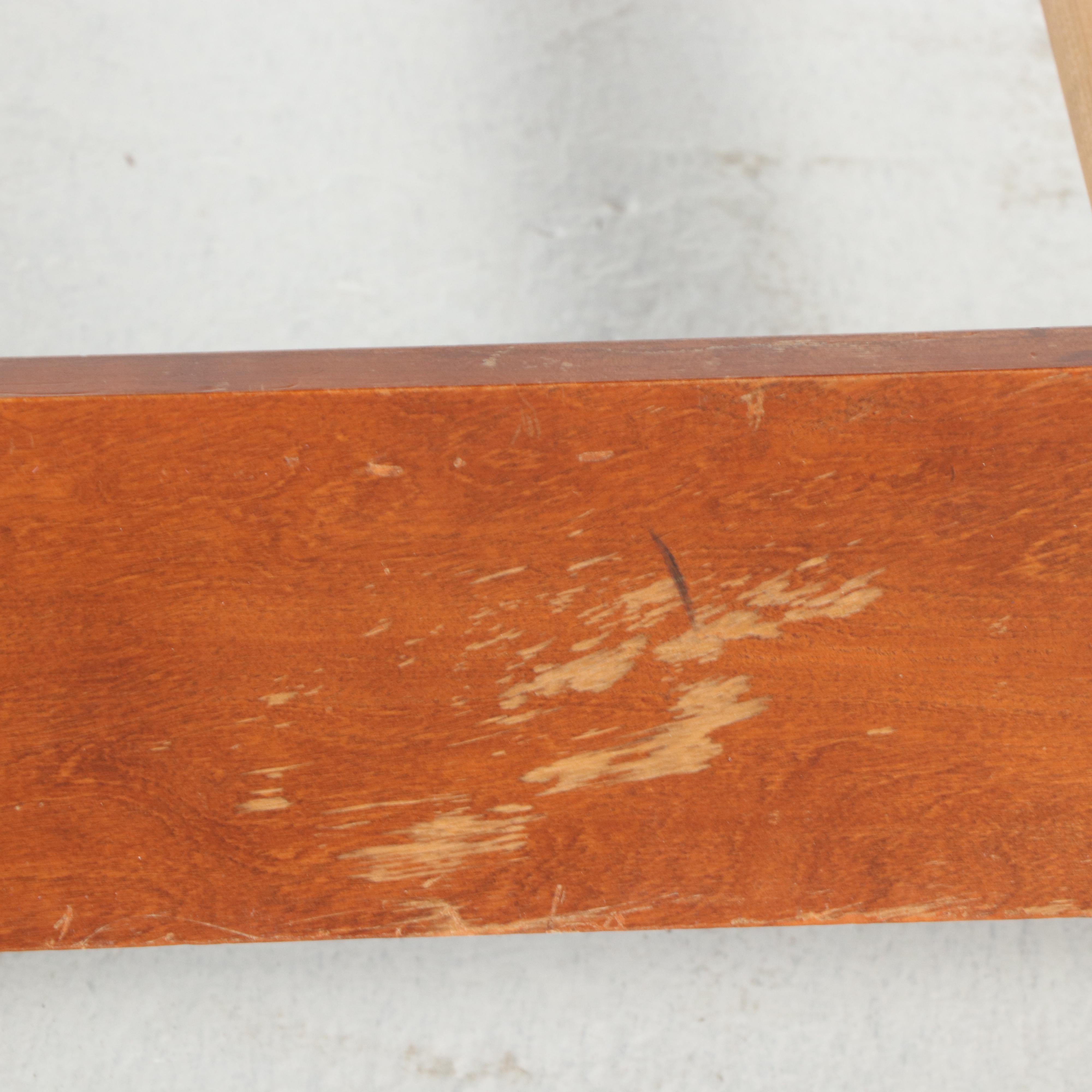 American Colonial Style Cherrywood Twin Size Bed Frame, Mid to Late 20th Century