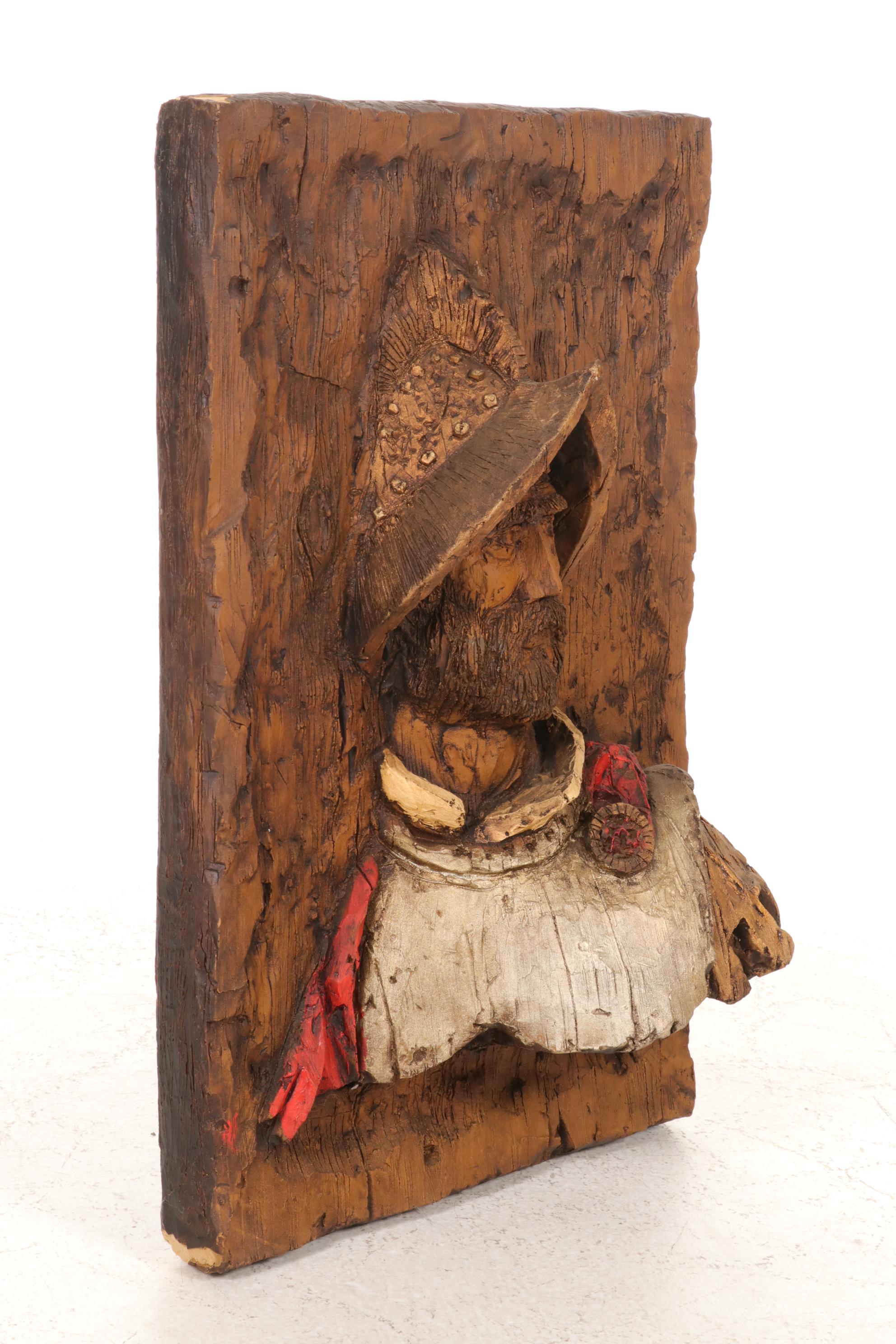 Vanguard Studios Decorative Conquistador Wall Sculpture, 1967