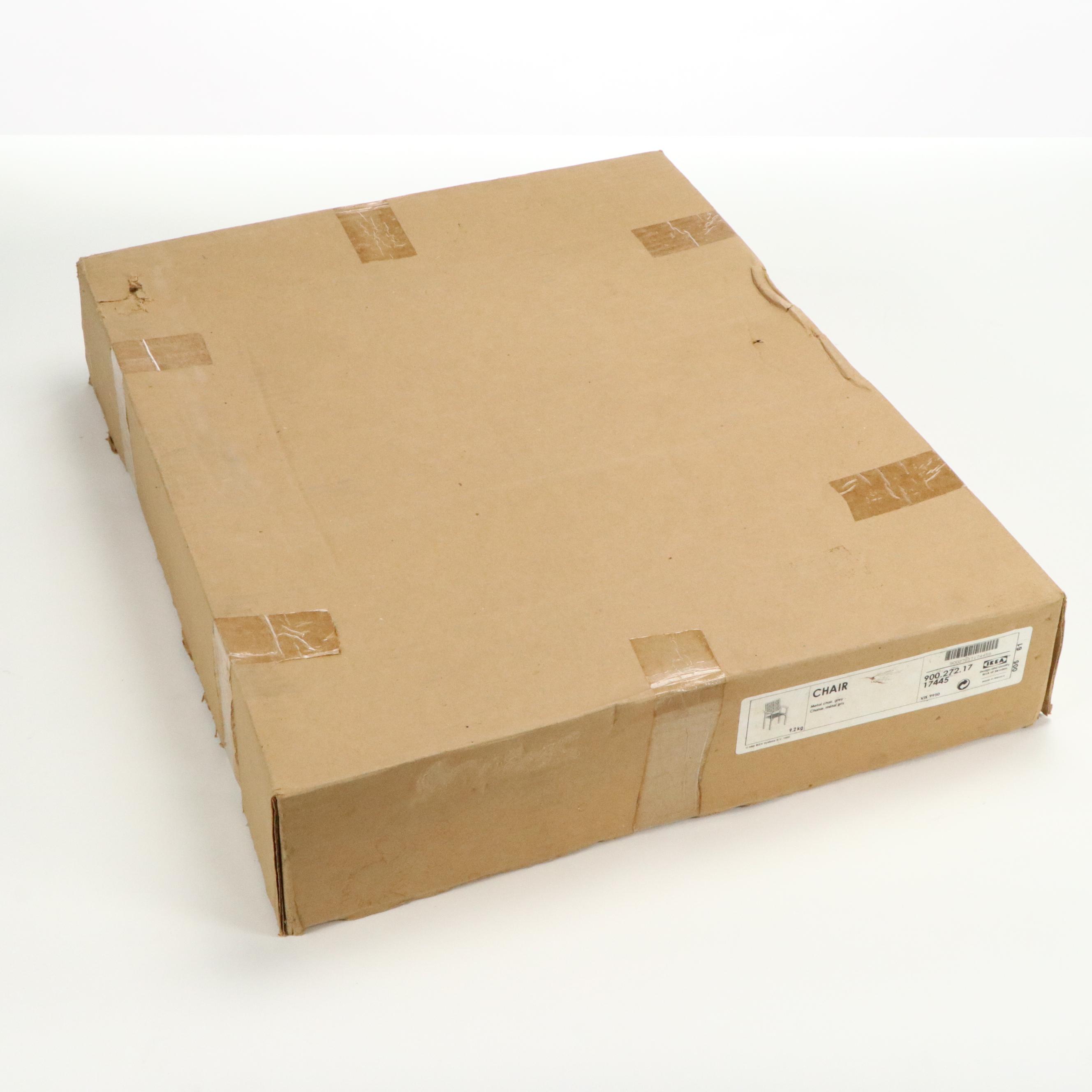 Teak Folding Table with IKEA "Molger" Storage Bench and Metal Chair