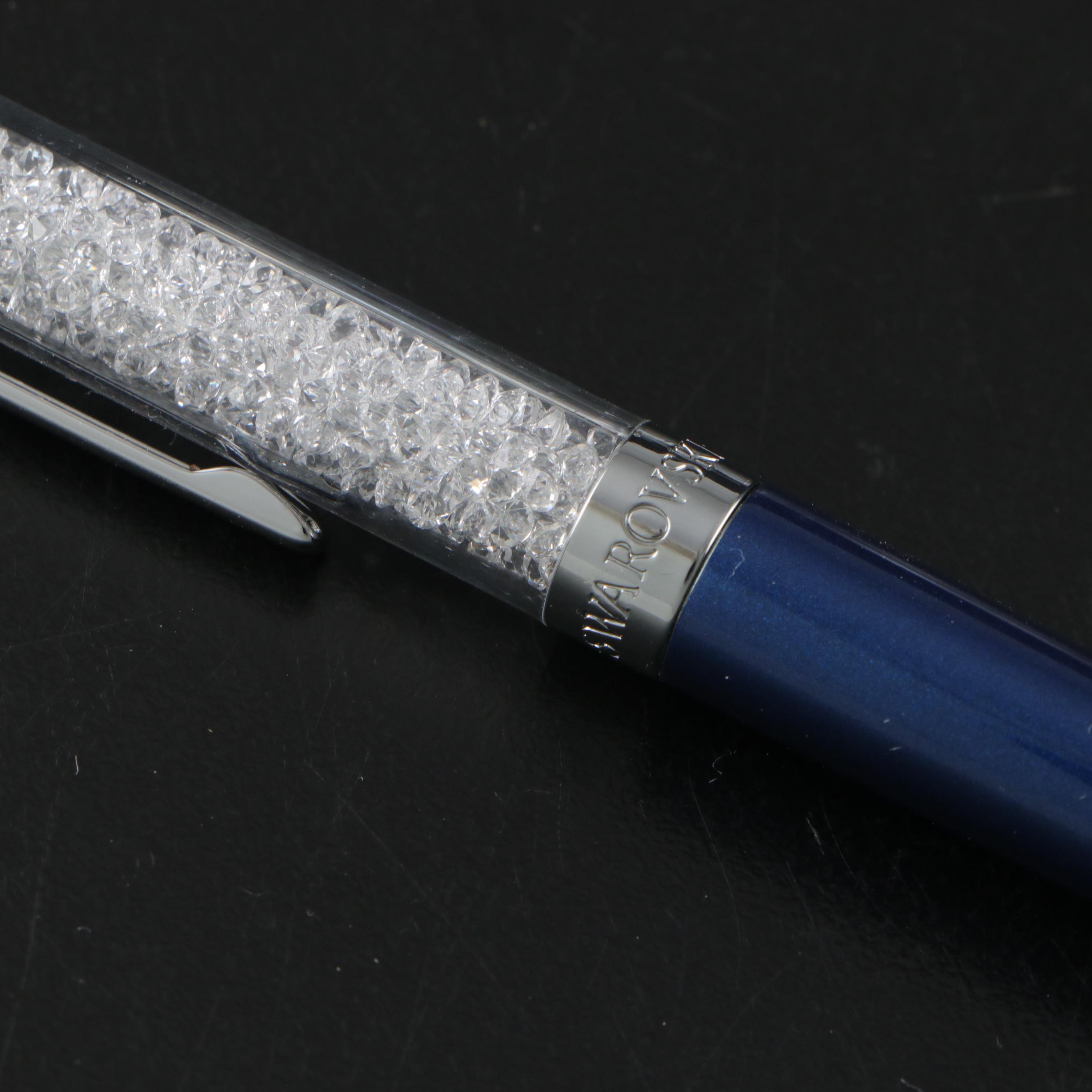 Swarovski Crystalline Ballpoint Pen, "Cheerful Time" and More Figurines