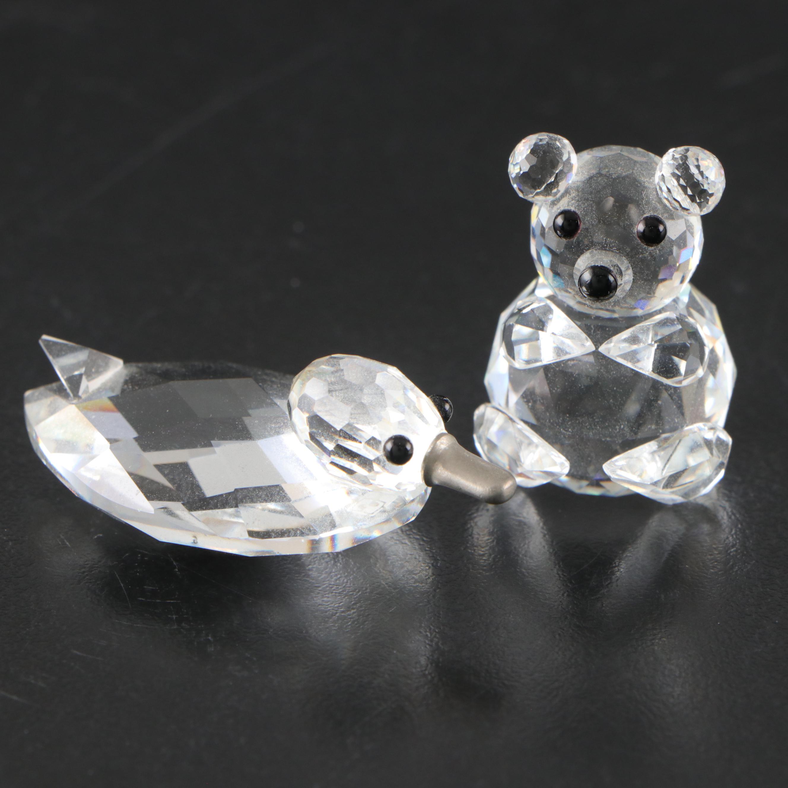 Swarovski Crystalline Ballpoint Pen, "Cheerful Time" and More Figurines