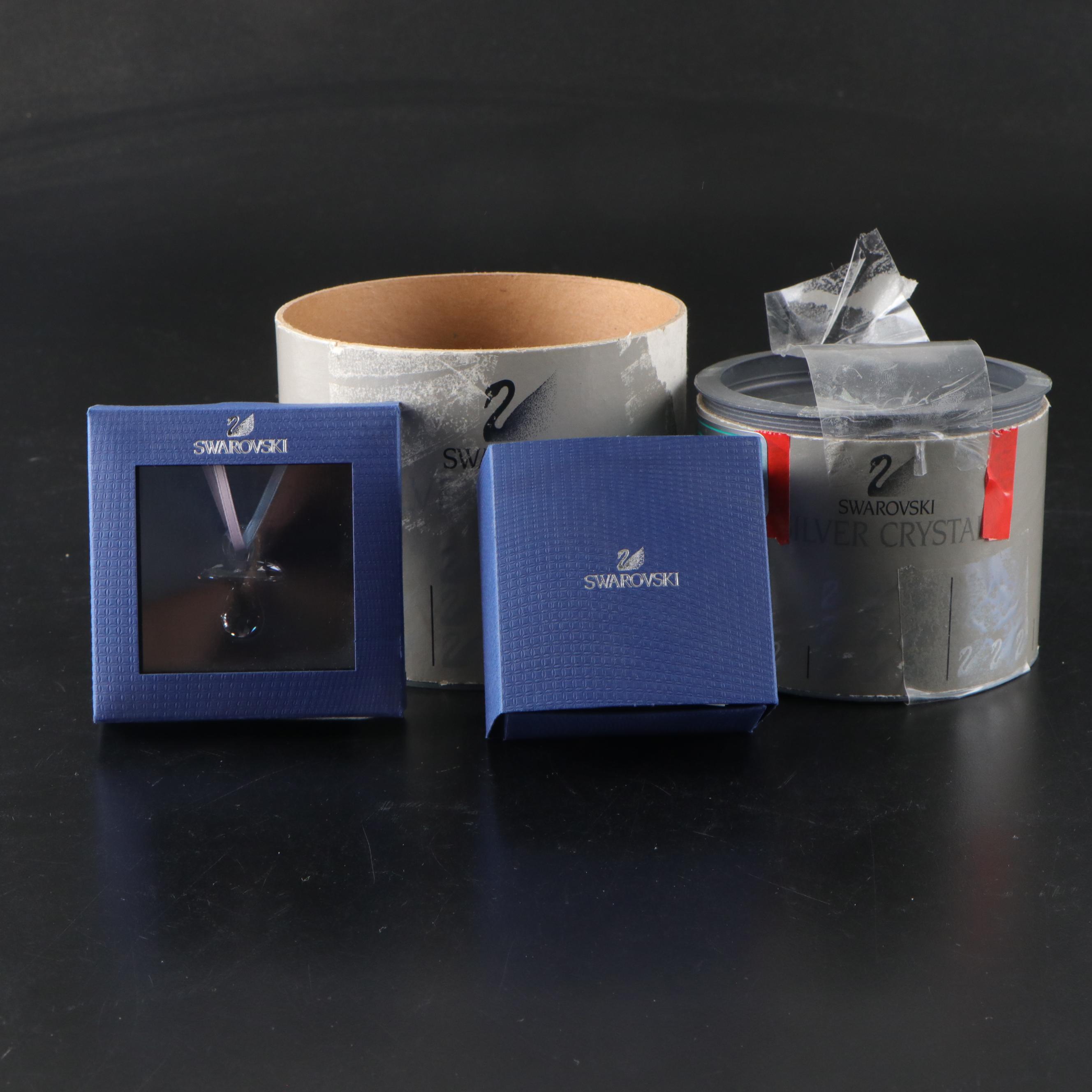 Swarovski Crystalline Ballpoint Pen, "Cheerful Time" and More Figurines