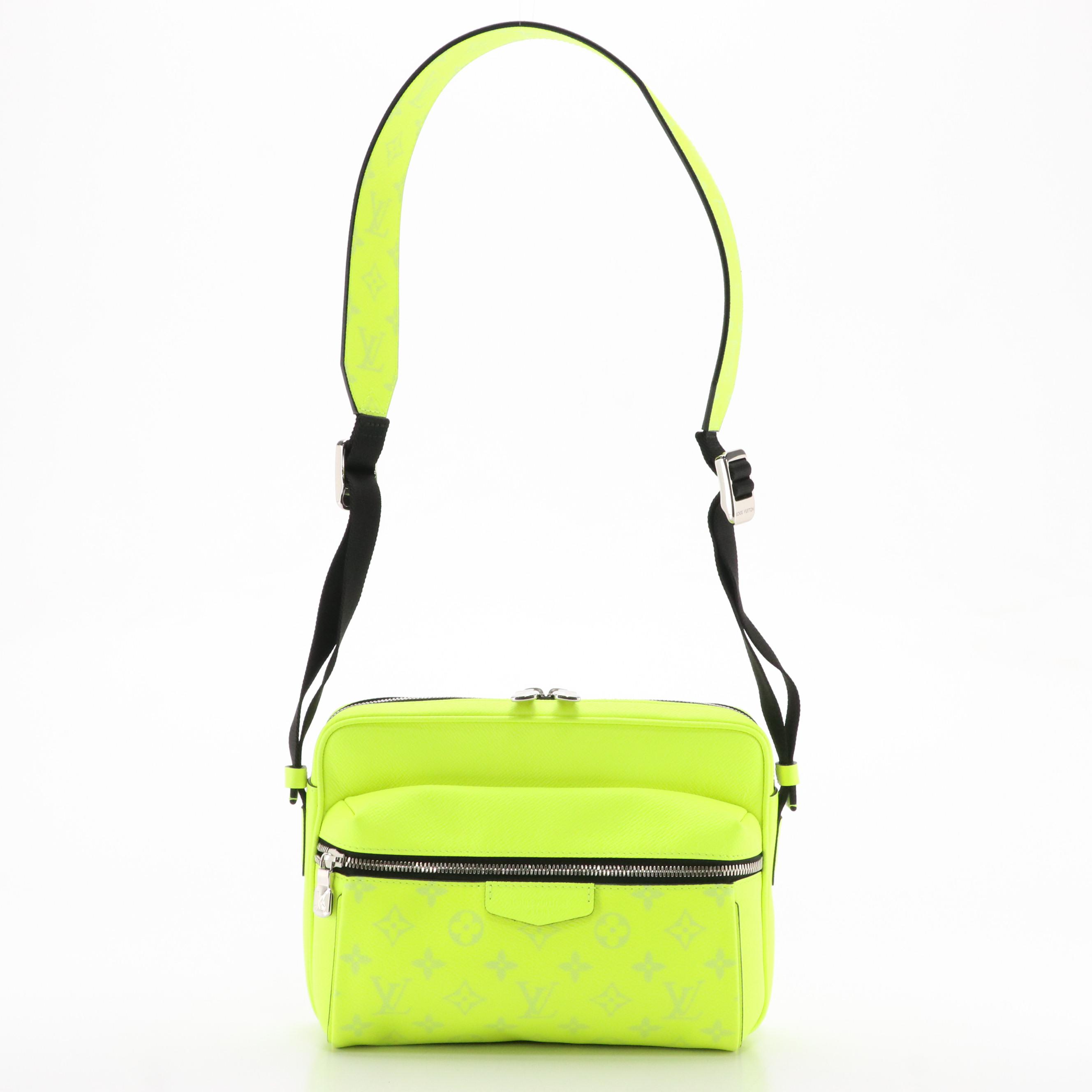 Louis Vuitton Outdoor Messenger Bag in Neon Monogram Taïgarama Leather