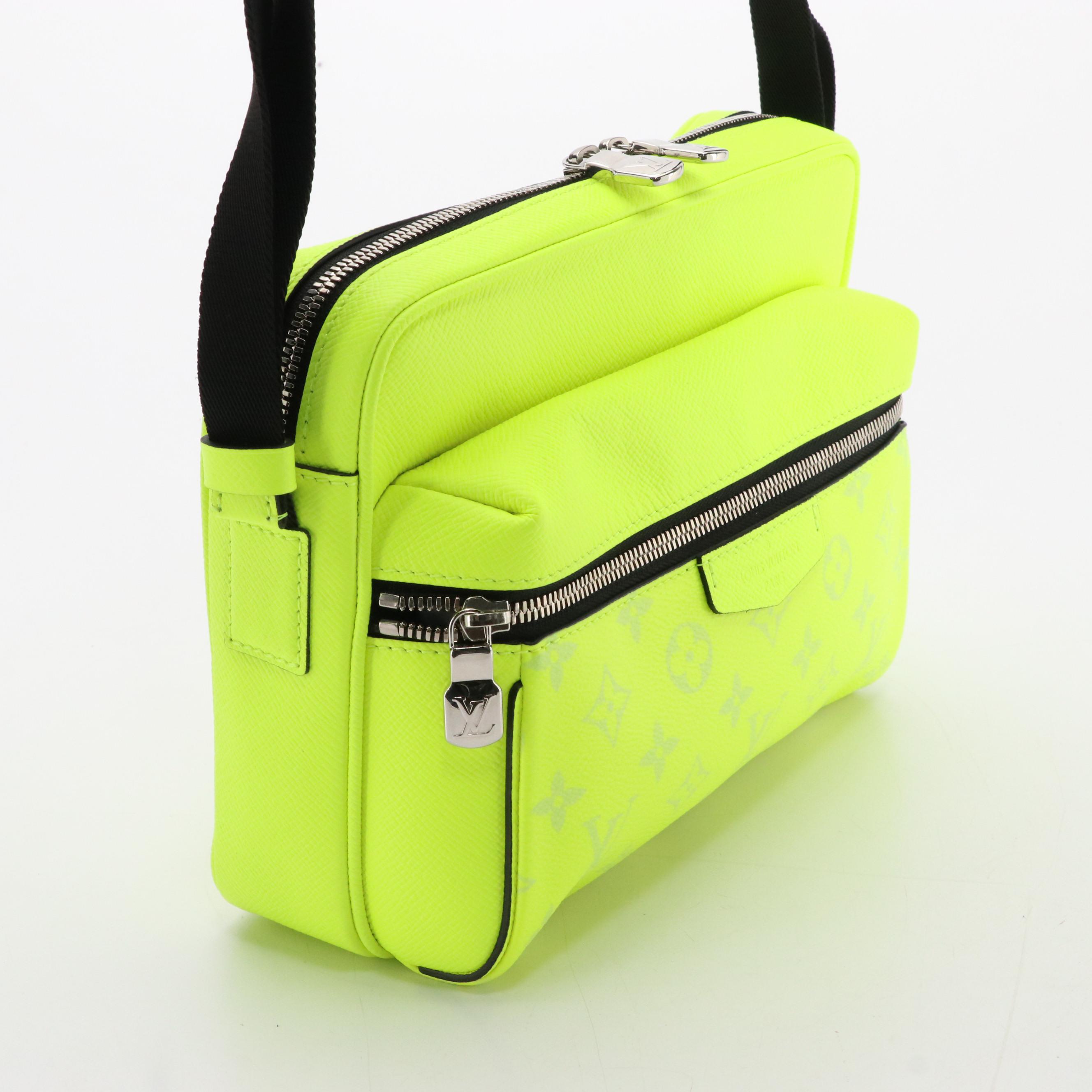 Louis Vuitton Outdoor Messenger Bag in Neon Monogram Taïgarama Leather