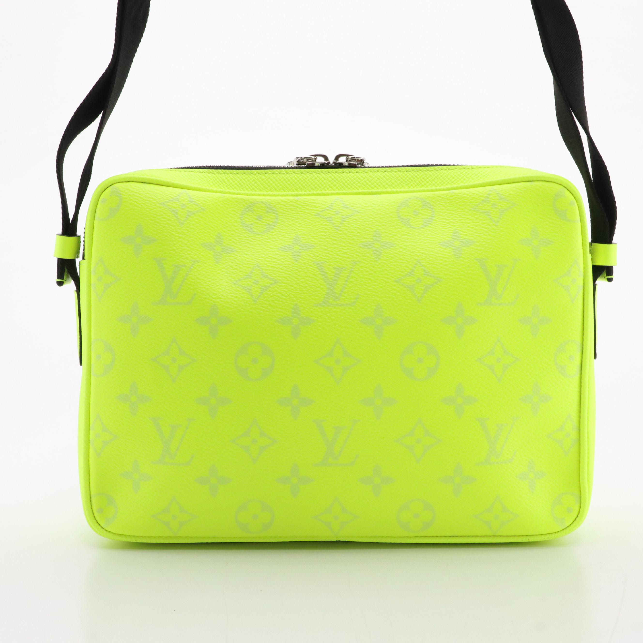 Louis Vuitton Outdoor Messenger Bag in Neon Monogram Taïgarama Leather