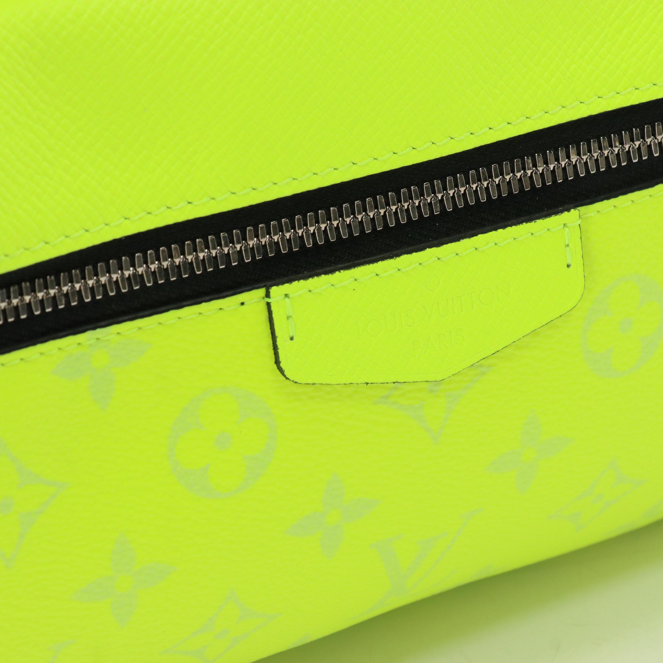 Louis Vuitton Outdoor Messenger Bag in Neon Monogram Taïgarama Leather