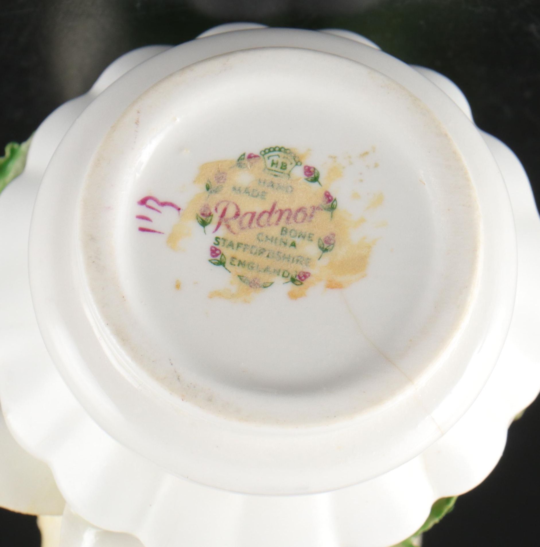 Radnor Bone China White Roses Figure & Japanese Porcelain Boudoir Lamp Half Doll