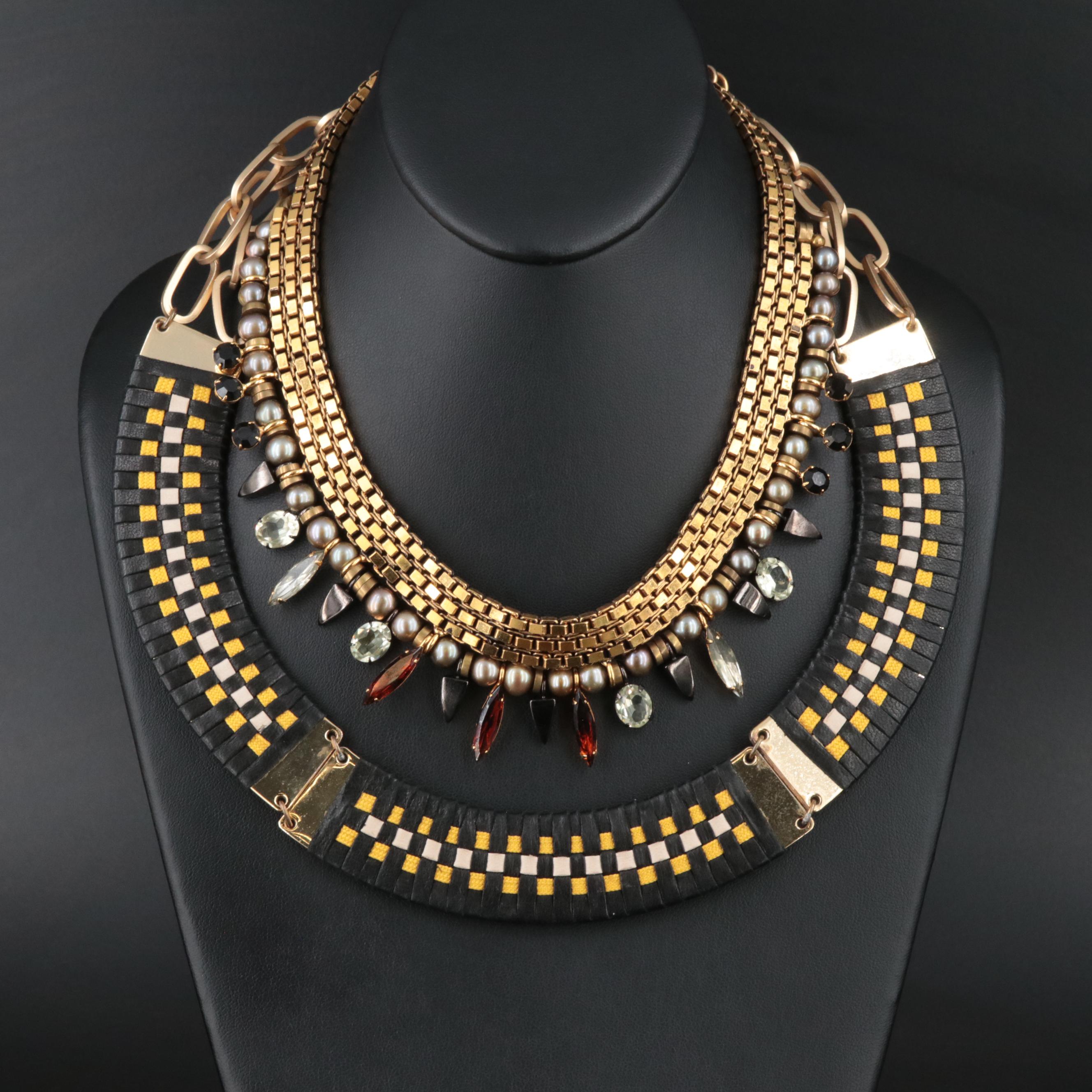 Lizzie Fortunato and French Wing Paris Necklaces