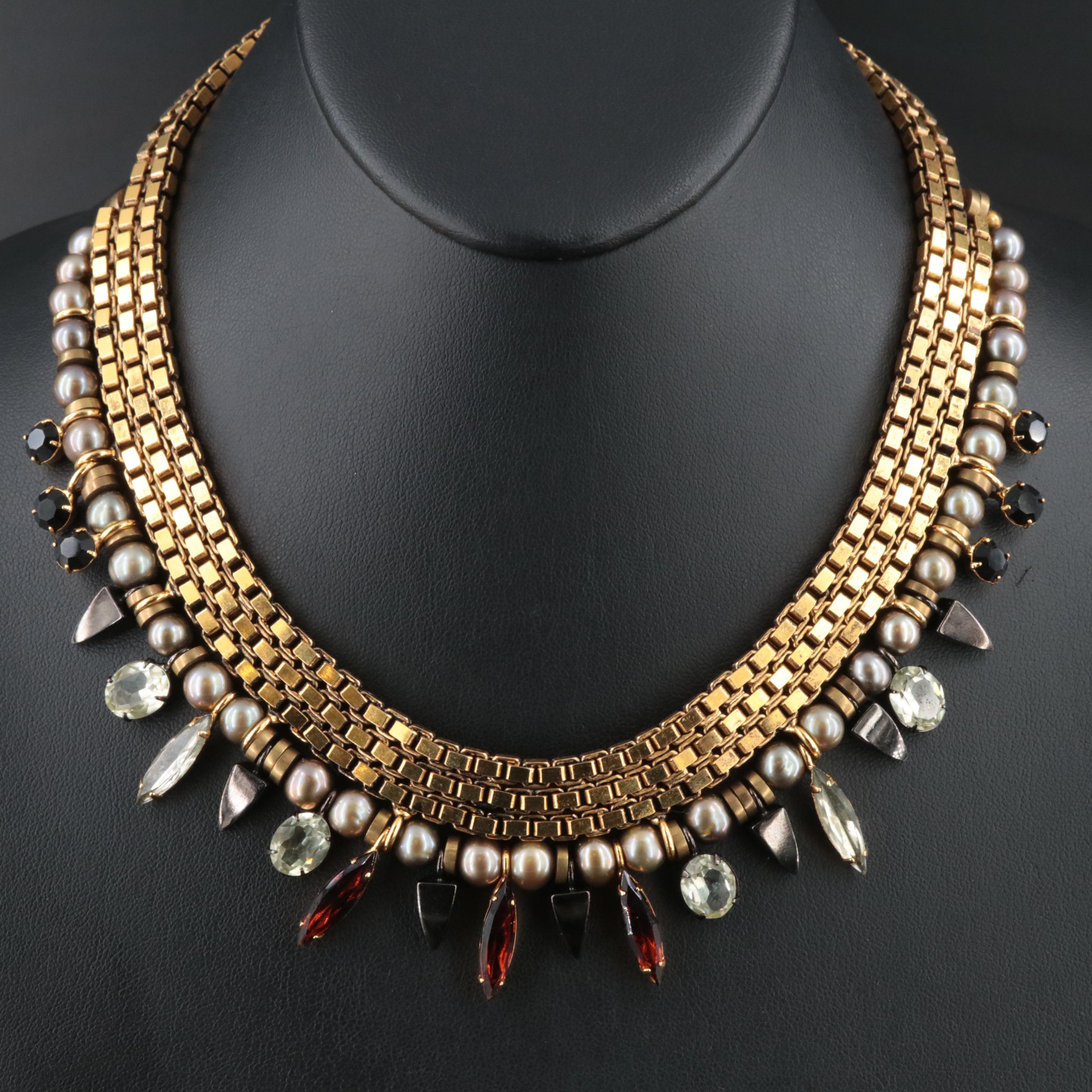 Lizzie Fortunato and French Wing Paris Necklaces