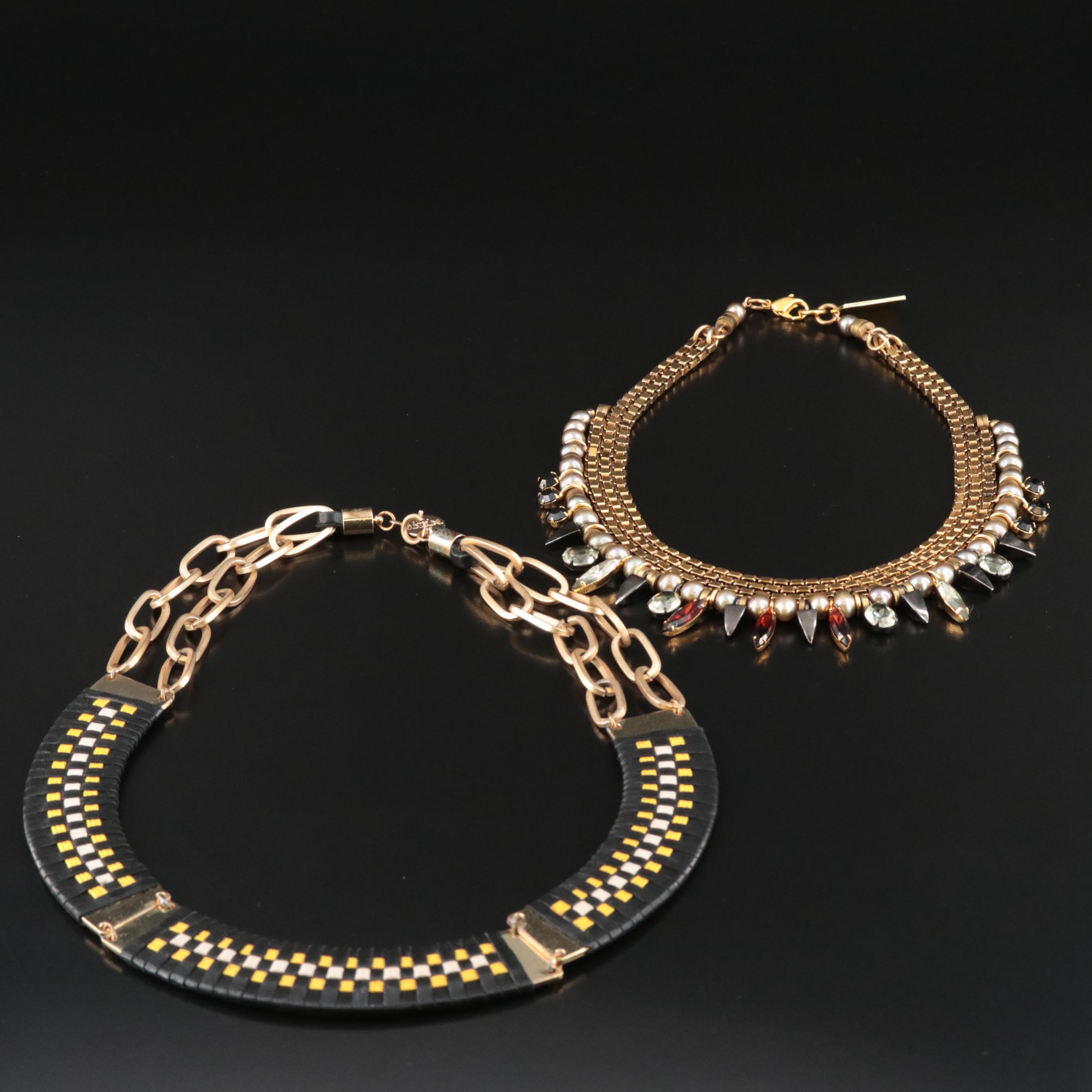 Lizzie Fortunato and French Wing Paris Necklaces