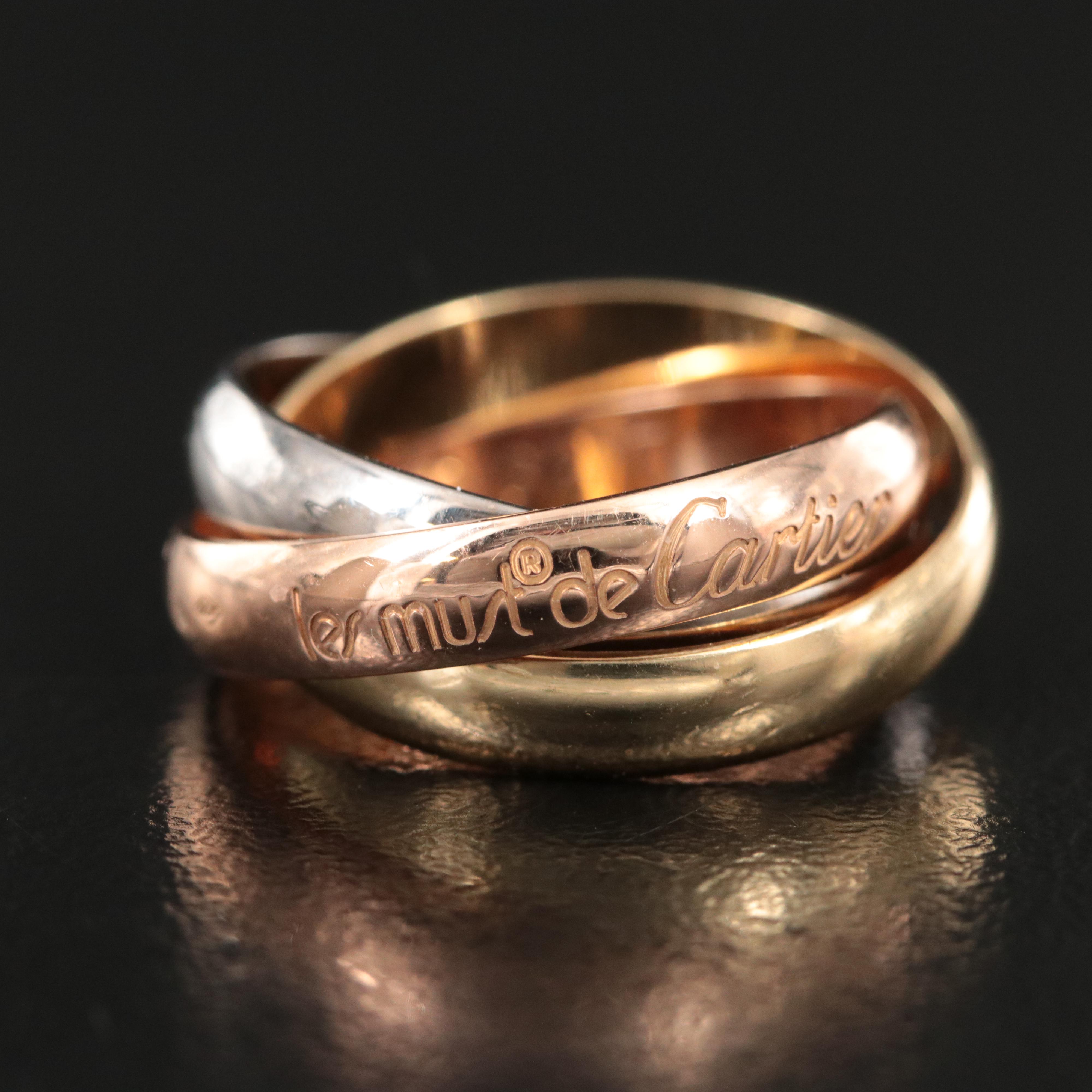 Cartier Les Must de Cartier Trinity 18K Tri-Color Ring