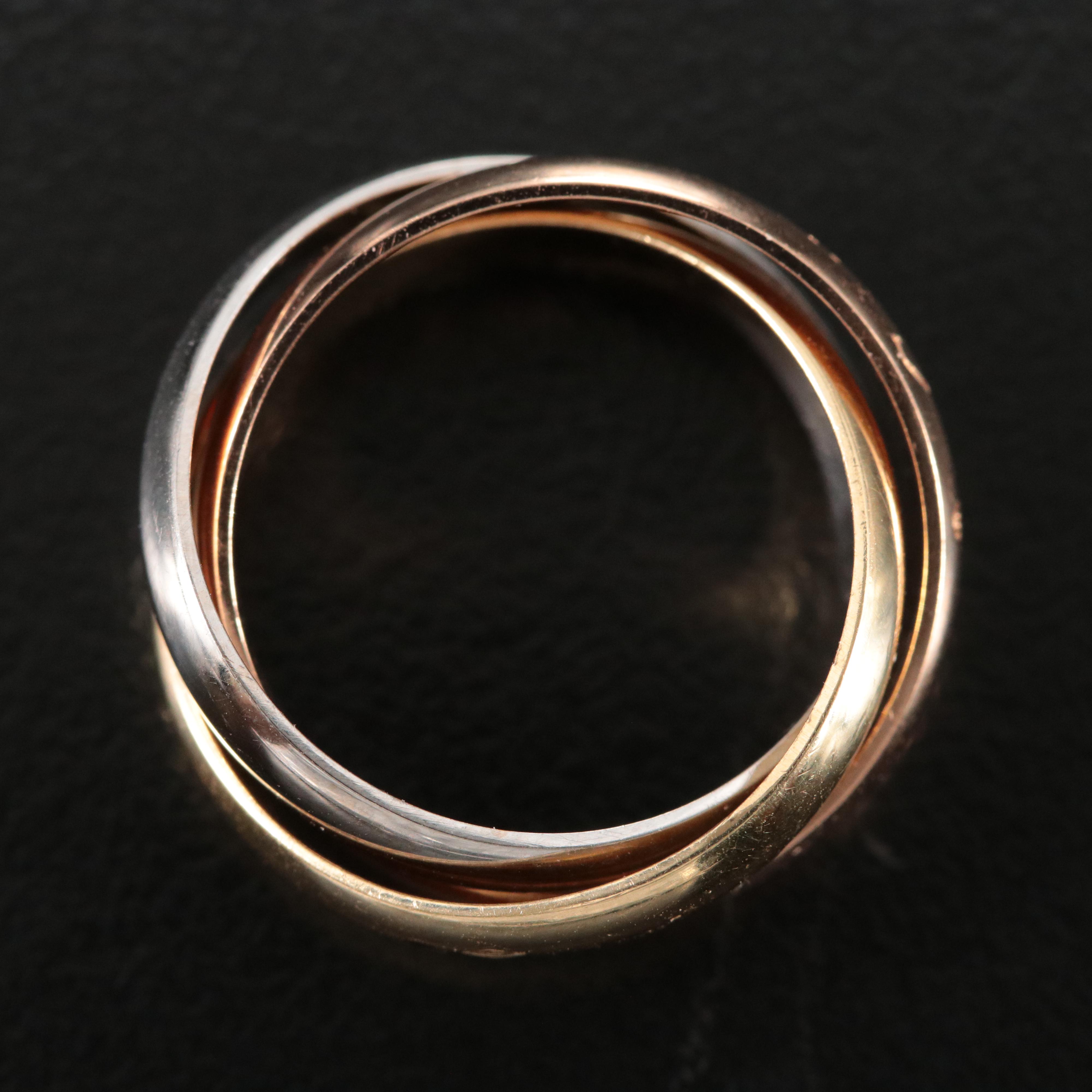 Cartier Les Must de Cartier Trinity 18K Tri-Color Ring