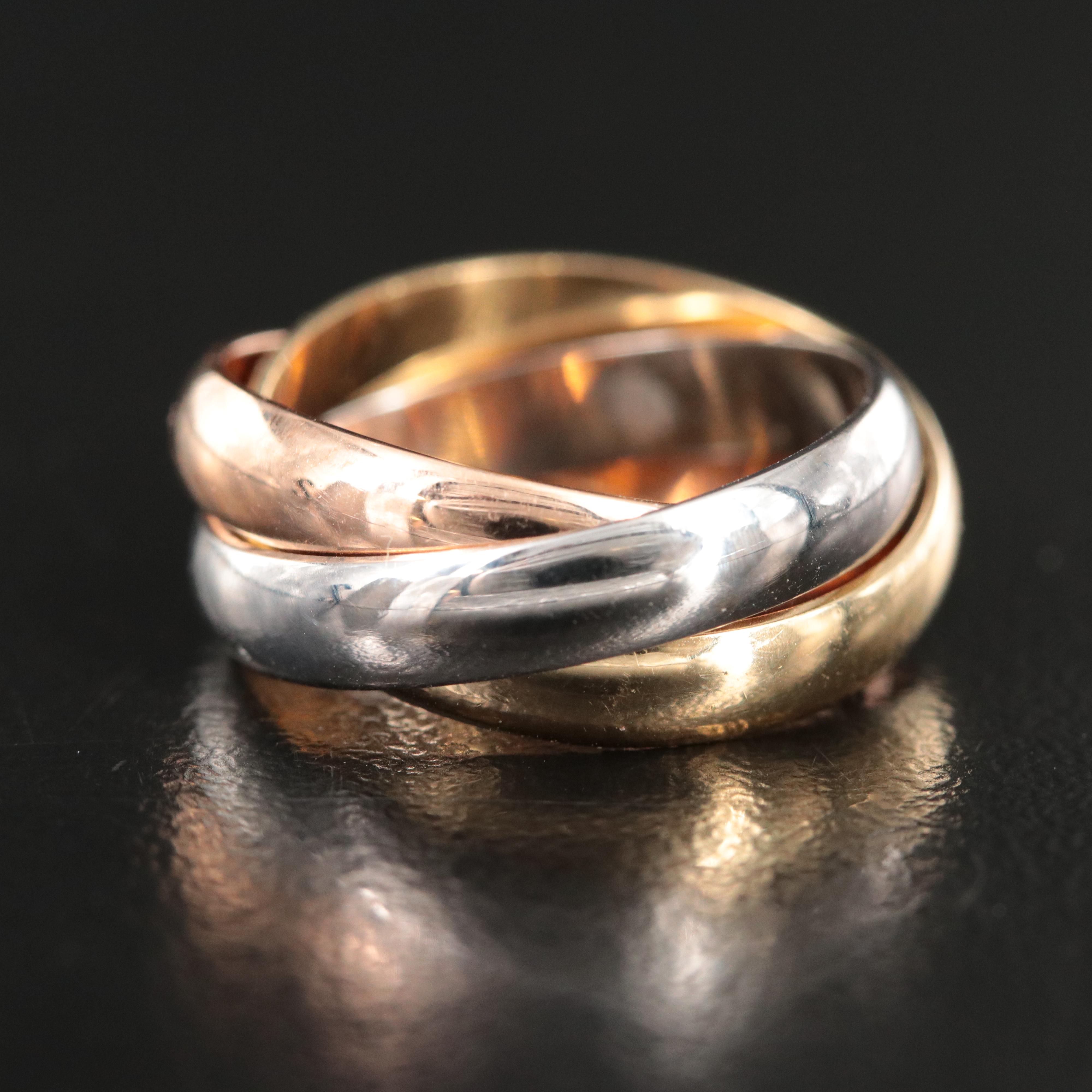 Cartier Les Must de Cartier Trinity 18K Tri-Color Ring
