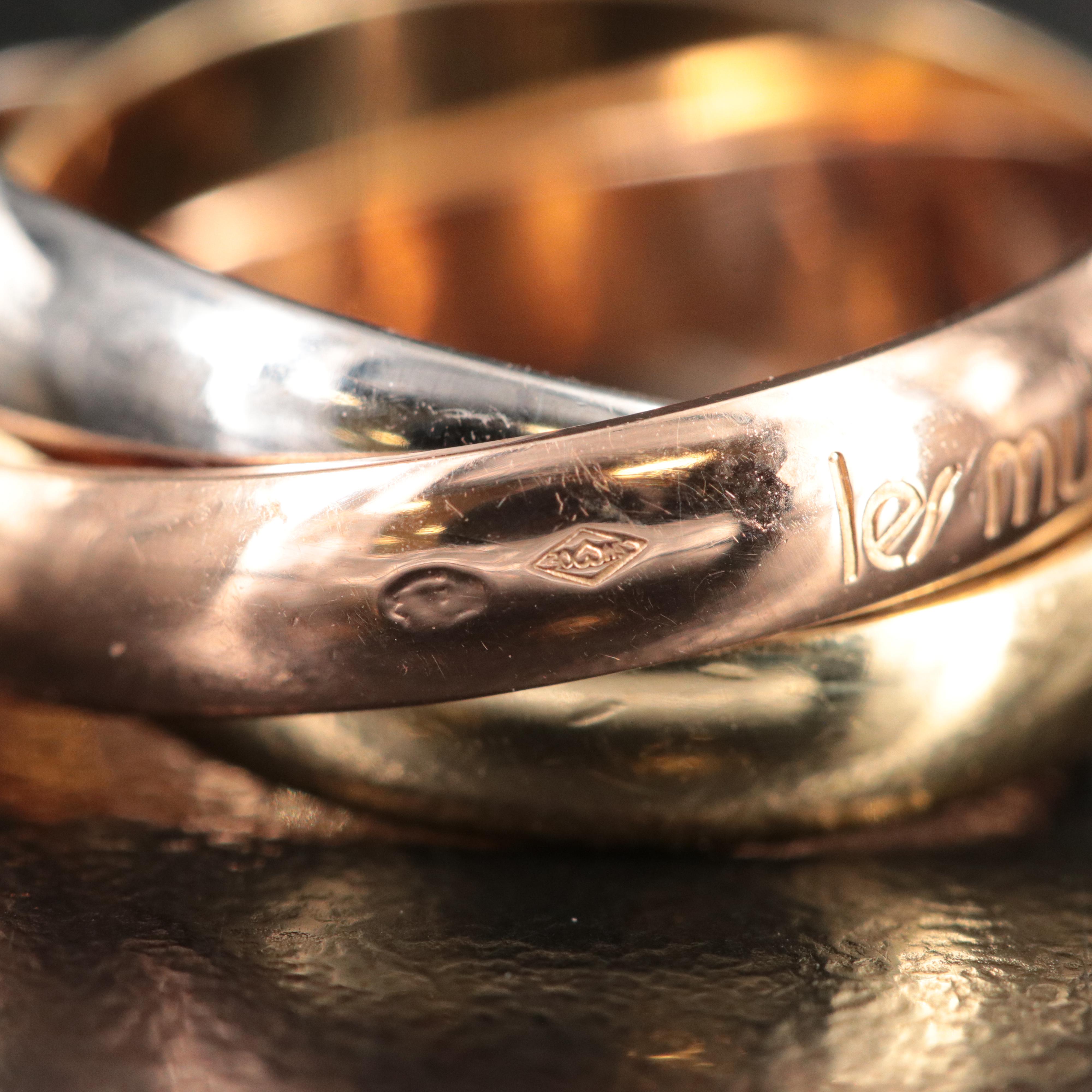 Cartier Les Must de Cartier Trinity 18K Tri-Color Ring