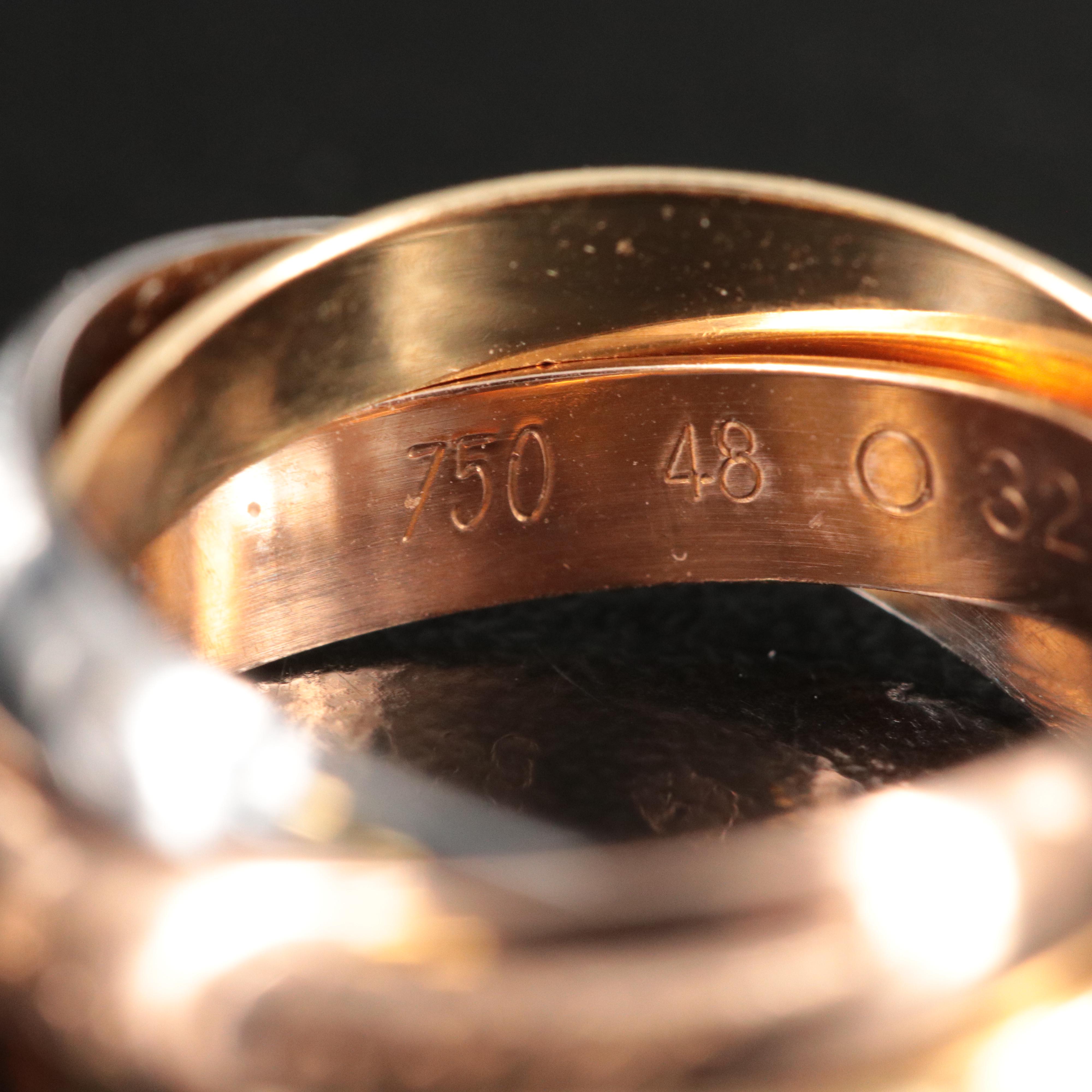 Cartier Les Must de Cartier Trinity 18K Tri-Color Ring