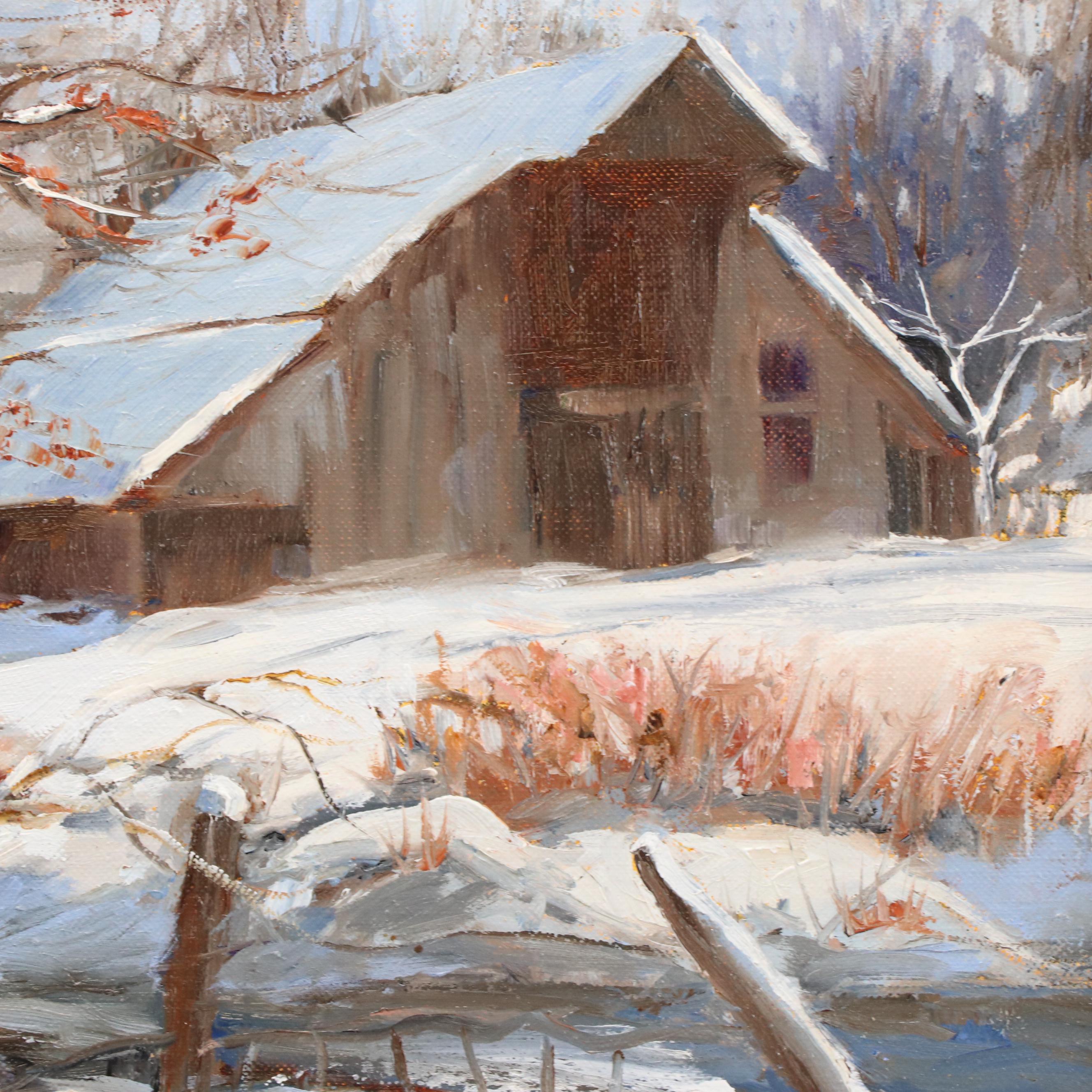 Lassie McDonald Crowder Countryside Landscape Oil Painting