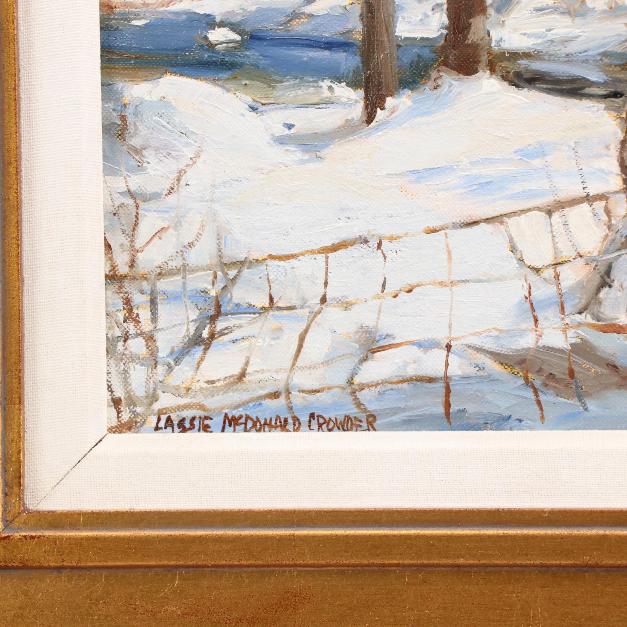 Lassie McDonald Crowder Countryside Landscape Oil Painting