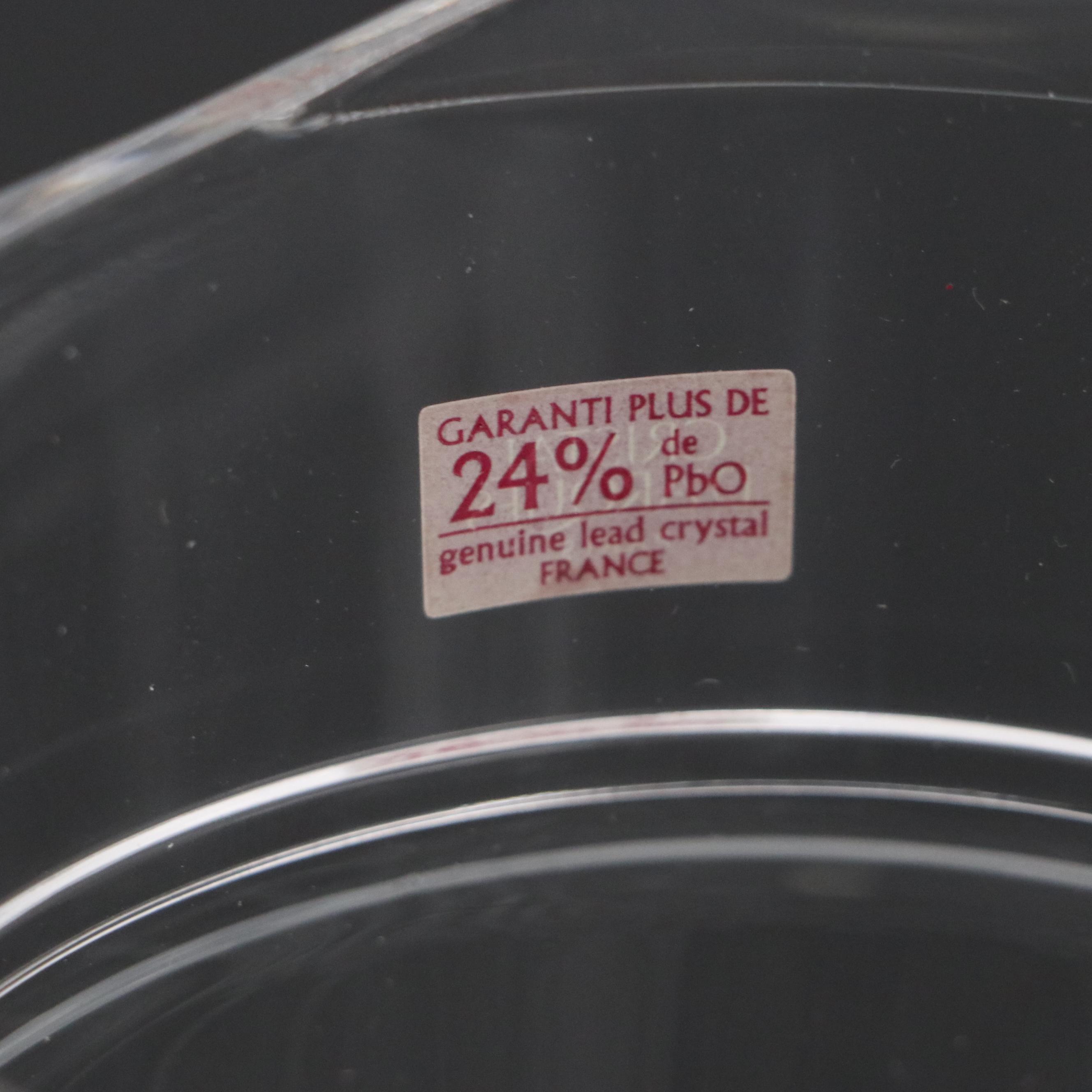 Cristal D'Arques French Crystal "Longchamps" Tableware and Other Decanter