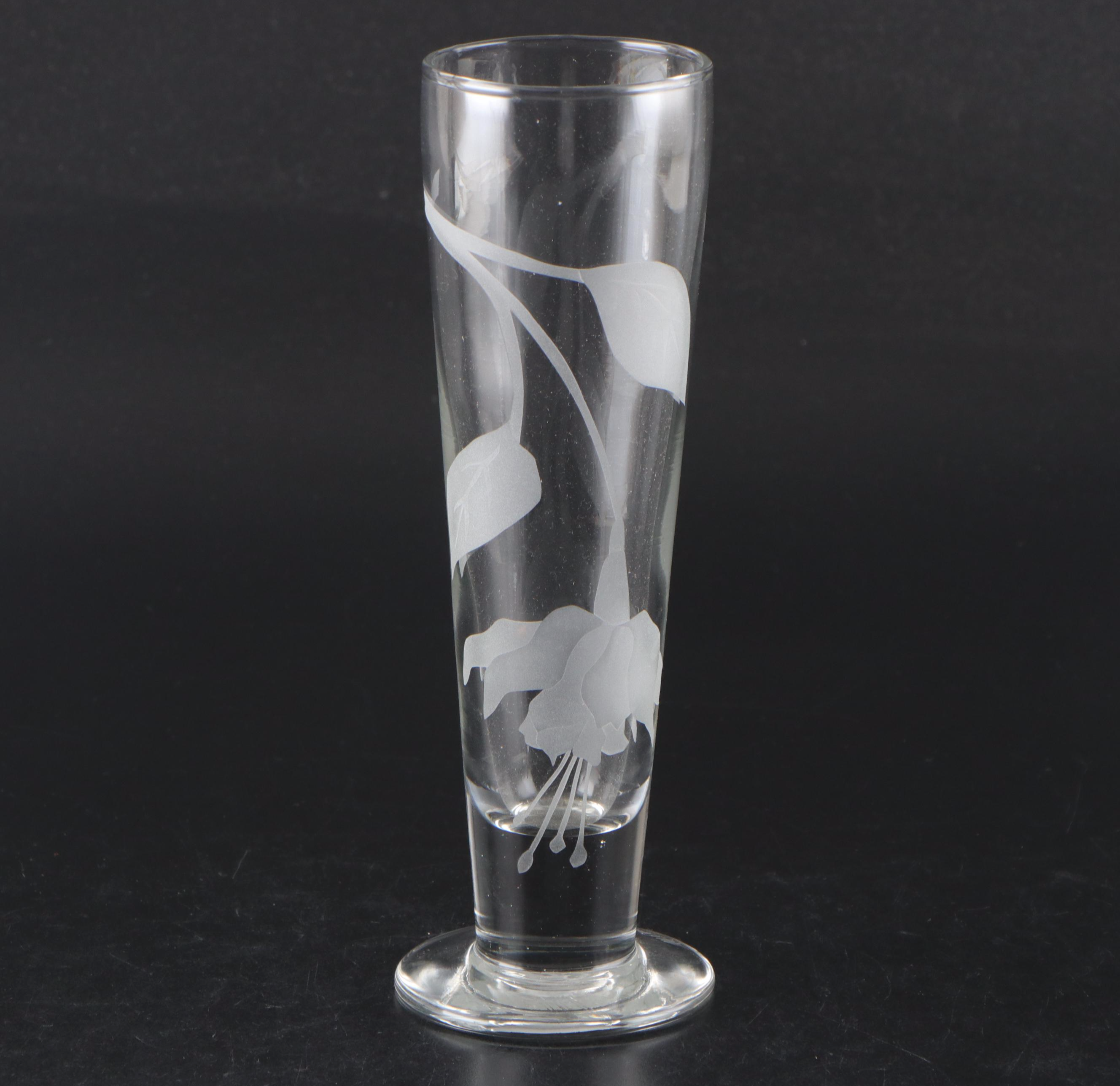 Villeroy & Boch Sauce Glass Boats with Etched Glass Flute and Vase