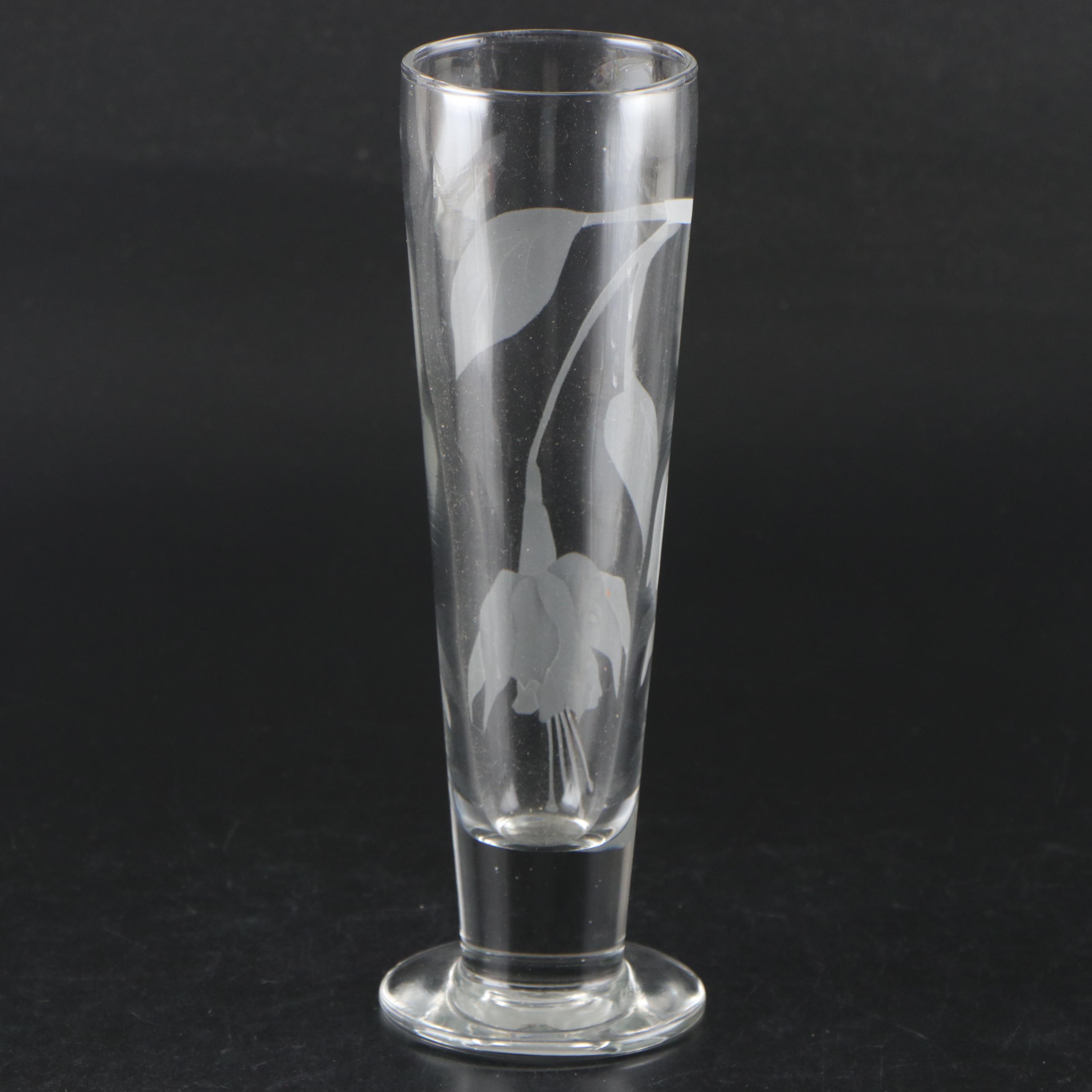 Villeroy & Boch Sauce Glass Boats with Etched Glass Flute and Vase