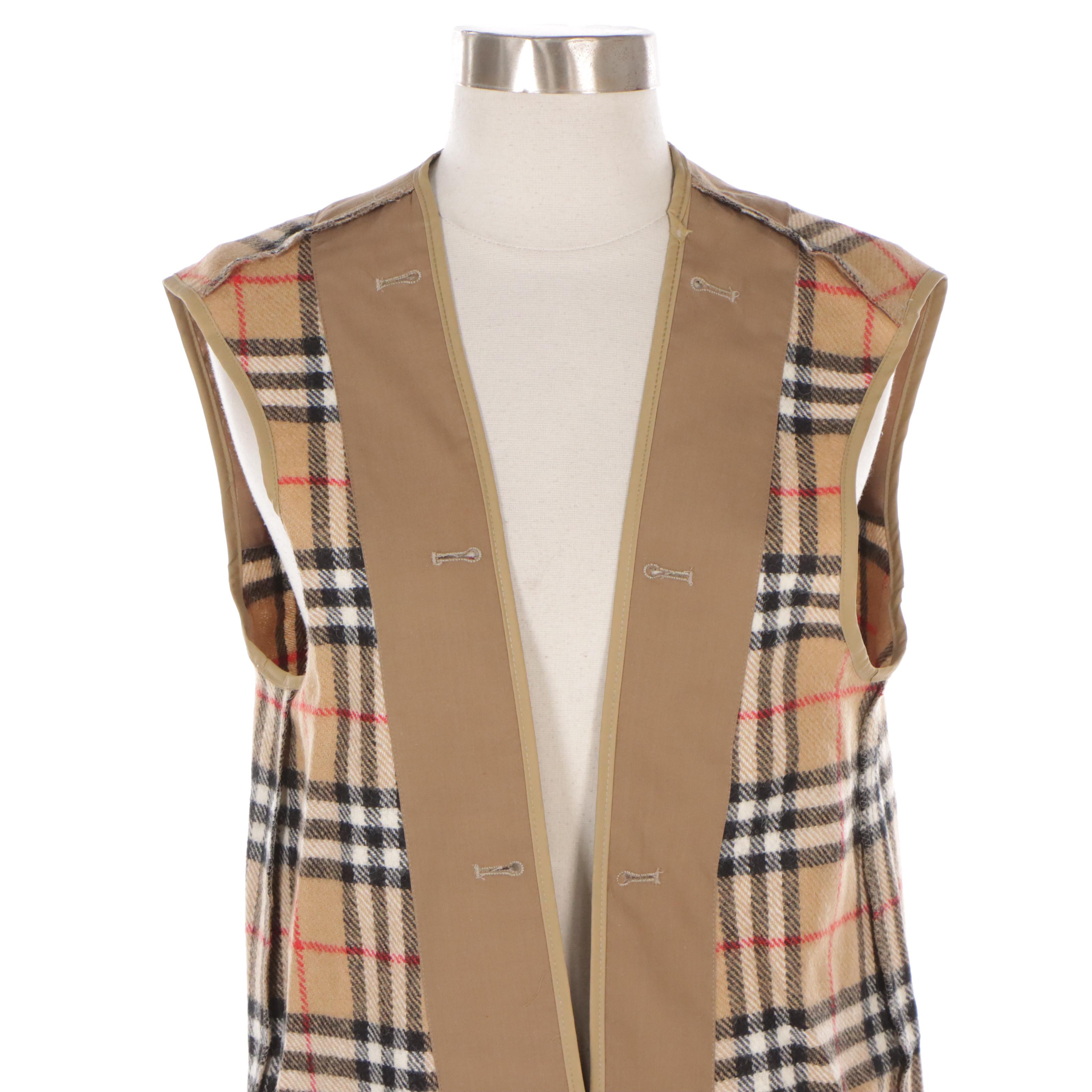 Burberry Cotton Double-Breasted Trench Coat and Detachable Wool Coat Liner