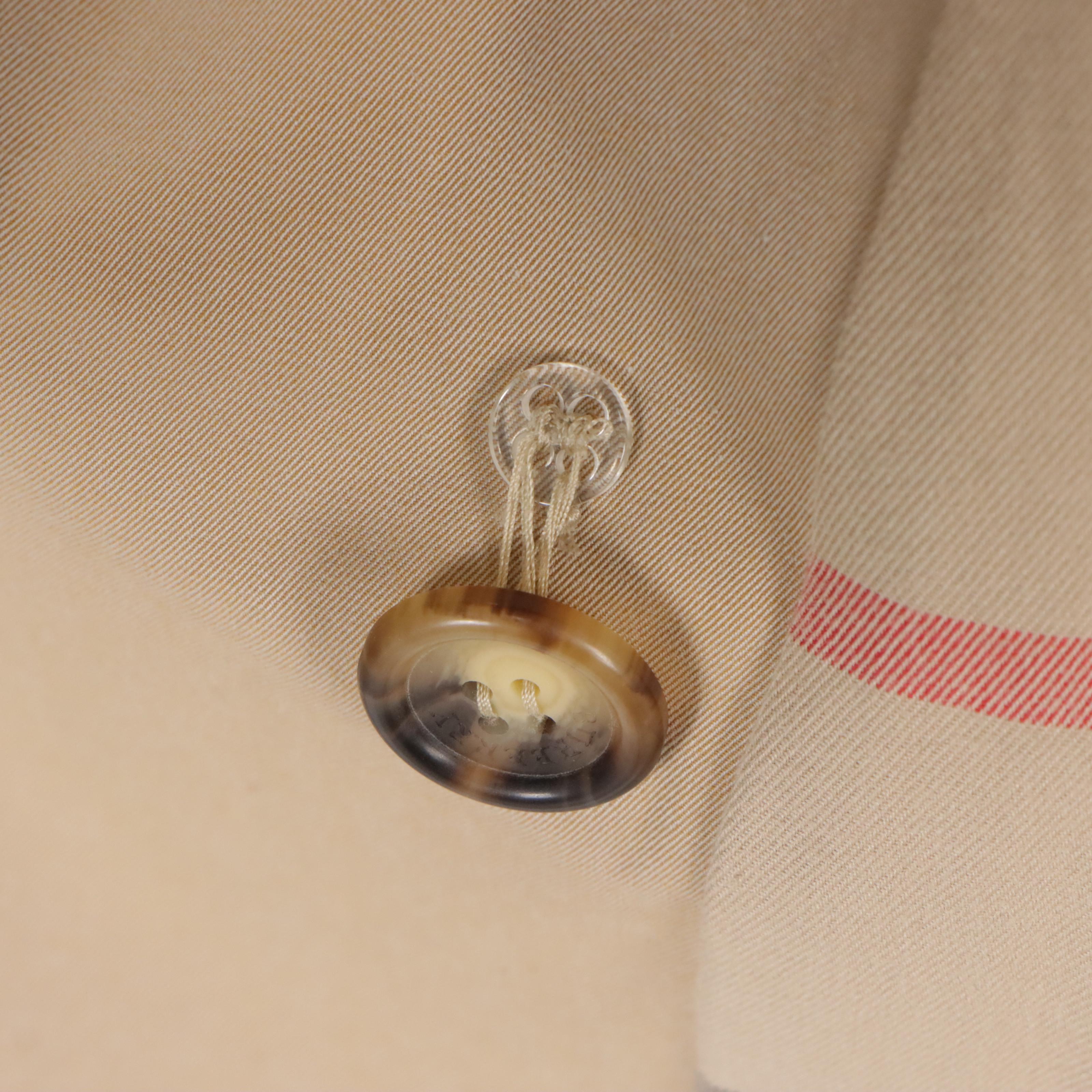 Burberry Cotton Double-Breasted Trench Coat and Detachable Wool Coat Liner